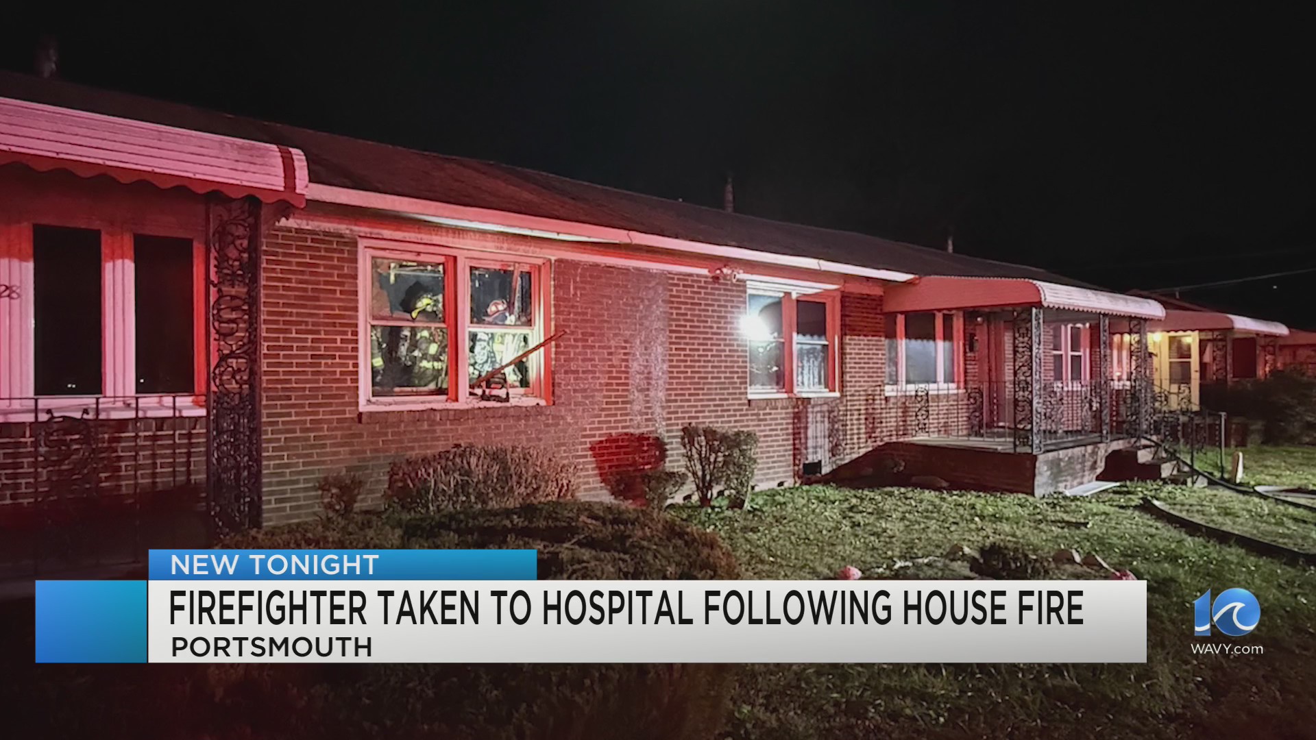 Portsmouth firefighter taken to hospital following Sunday morning house ...
