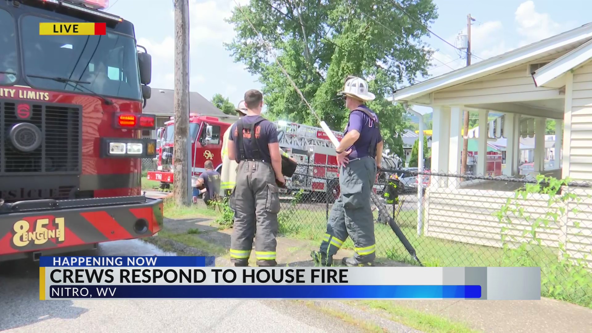 House catches on fire in Nitro Monday morning – WOWK 13 News