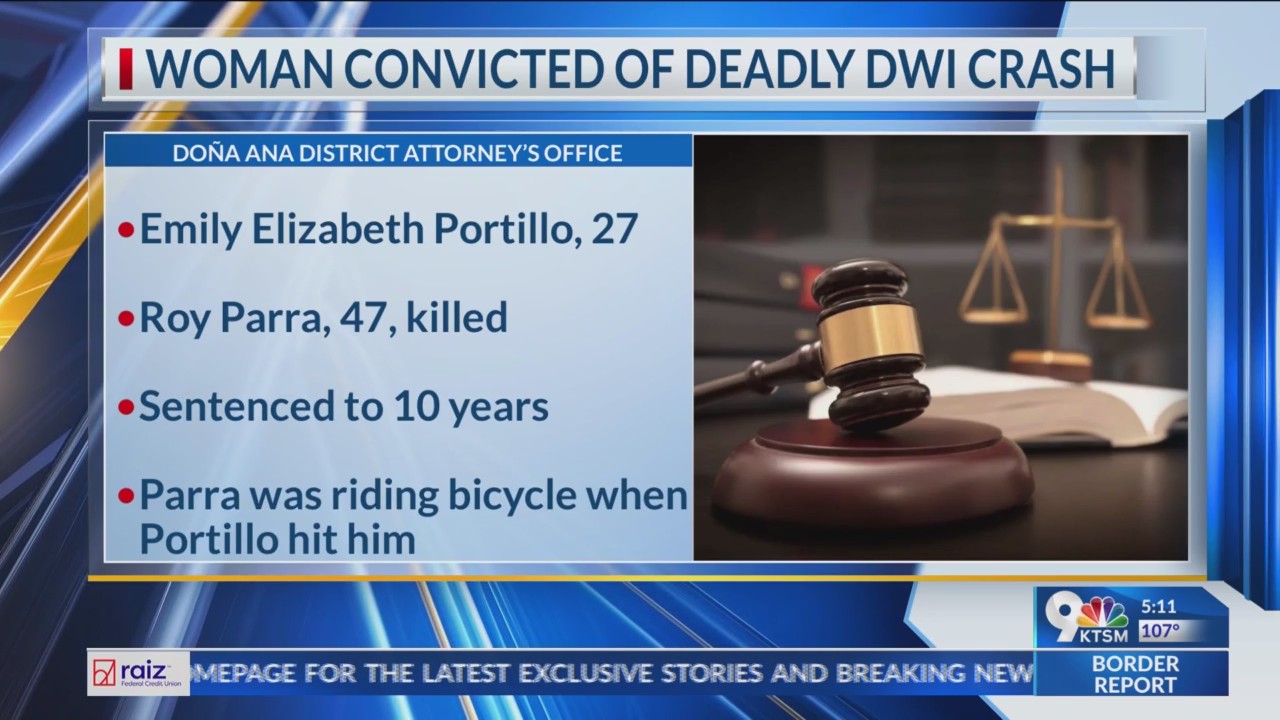 Woman sentenced to 10 years for fatal DWI crash – KTSM 9 News