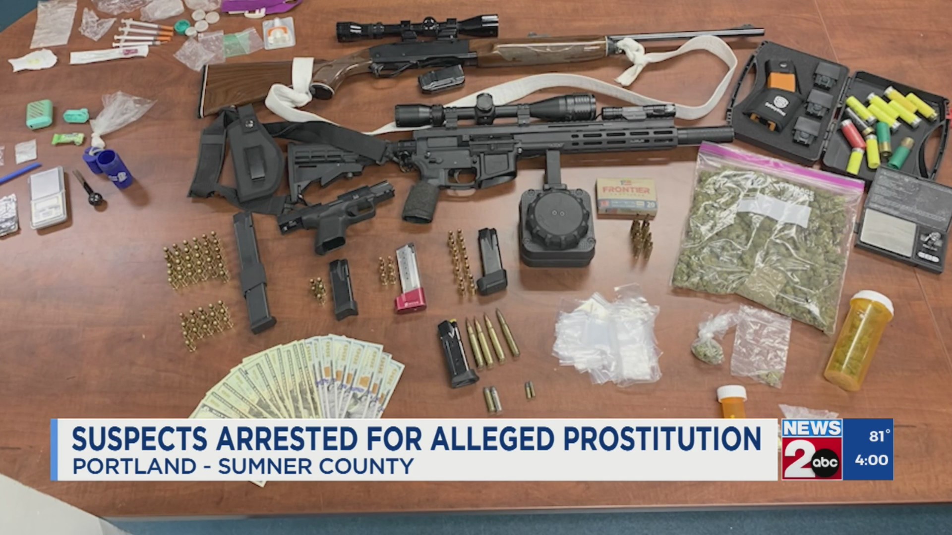 Men arrested on drug, weapon, prostitution charges in Portland – WKRN ...