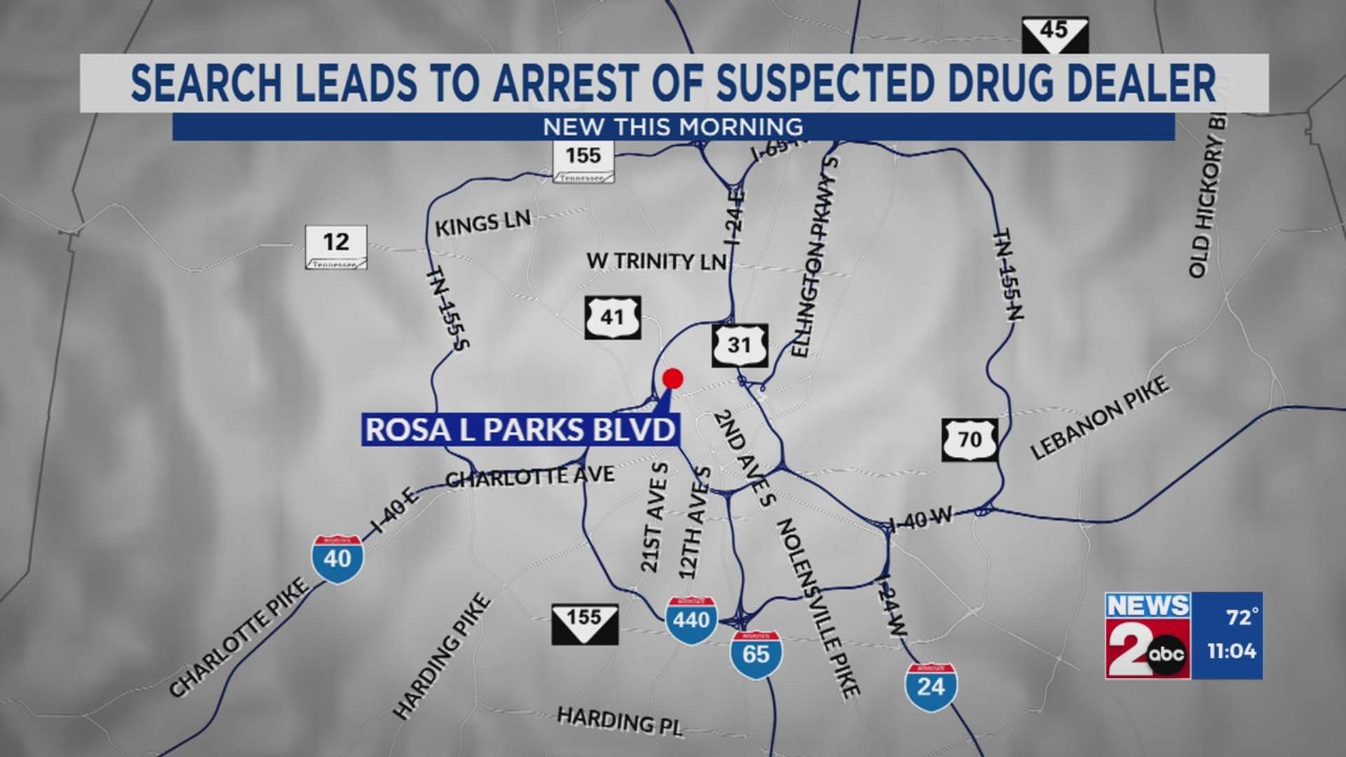 Search leads to arrest of suspected drug dealer in Nashville – WKRN News 2