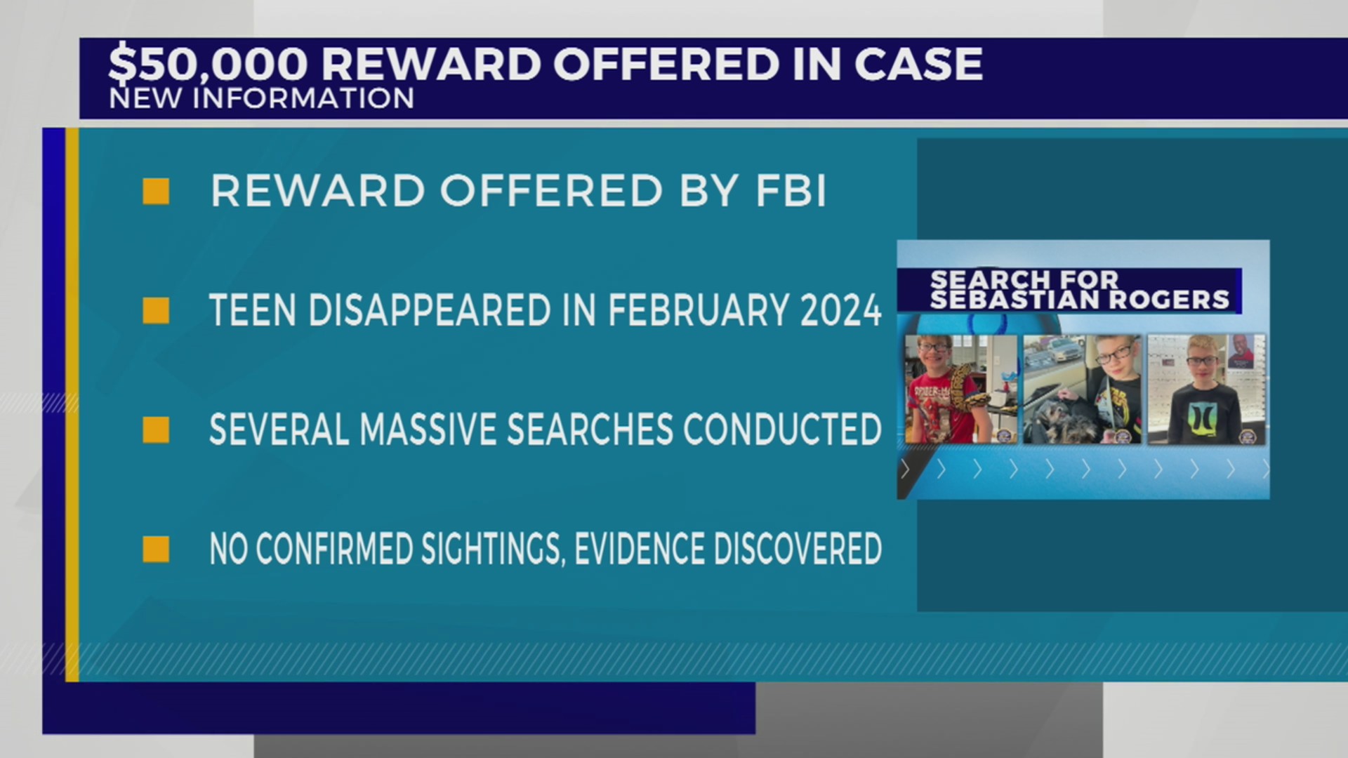 FBI offering $50K reward for info leading to missing Tennessee teen ...