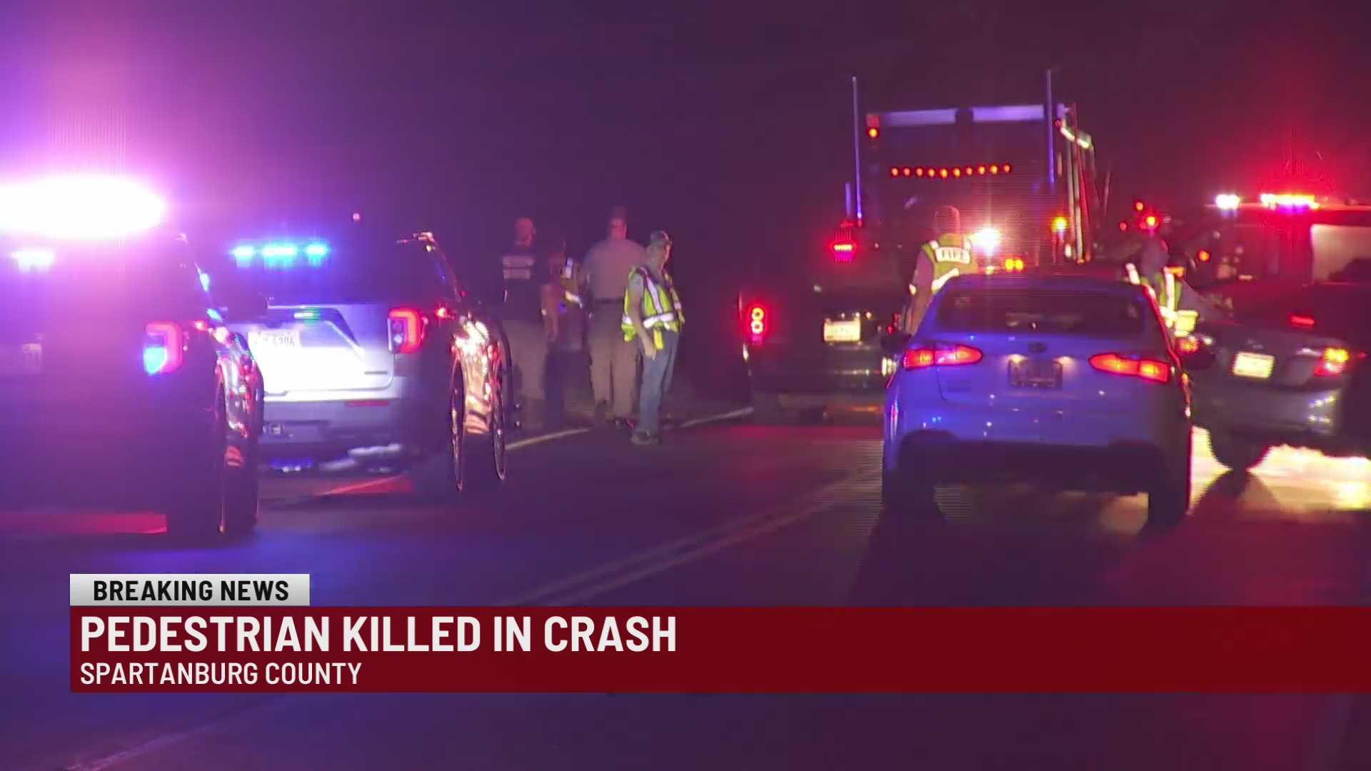 Pedestrian hit, killed in crash in Spartanburg Co. – WSPA 7NEWS