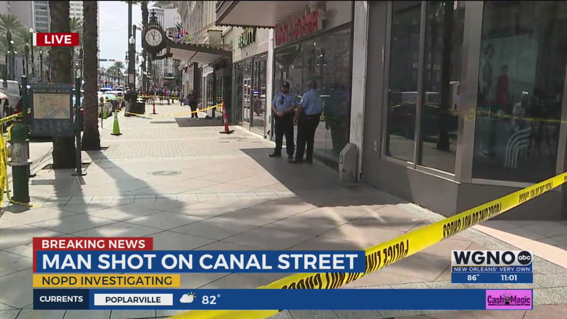 Police investigate shooting in Downtown New Orleans – WGNO