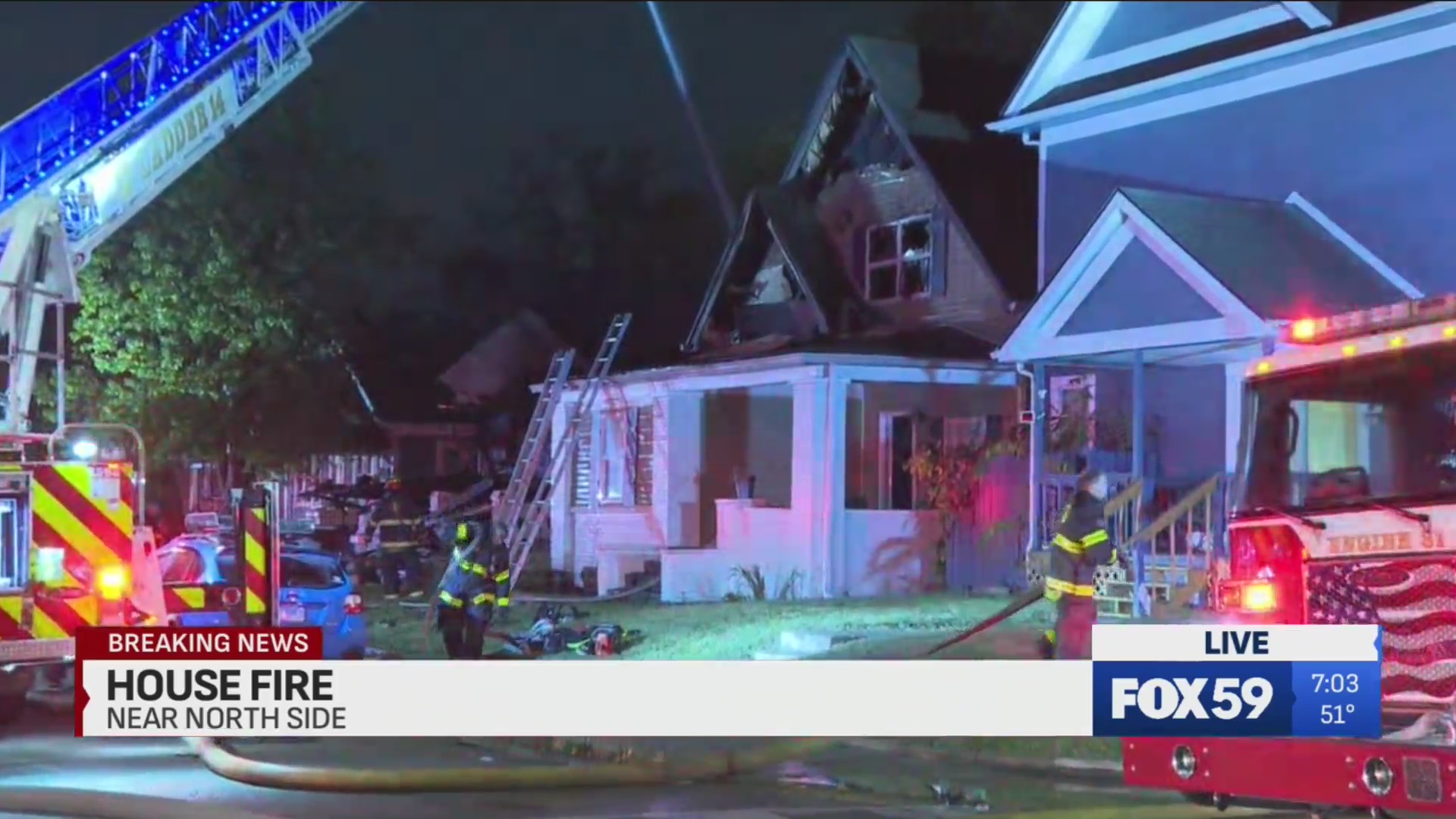 UPDATE: Dozens of firefighters respond on near north side – Fox 59