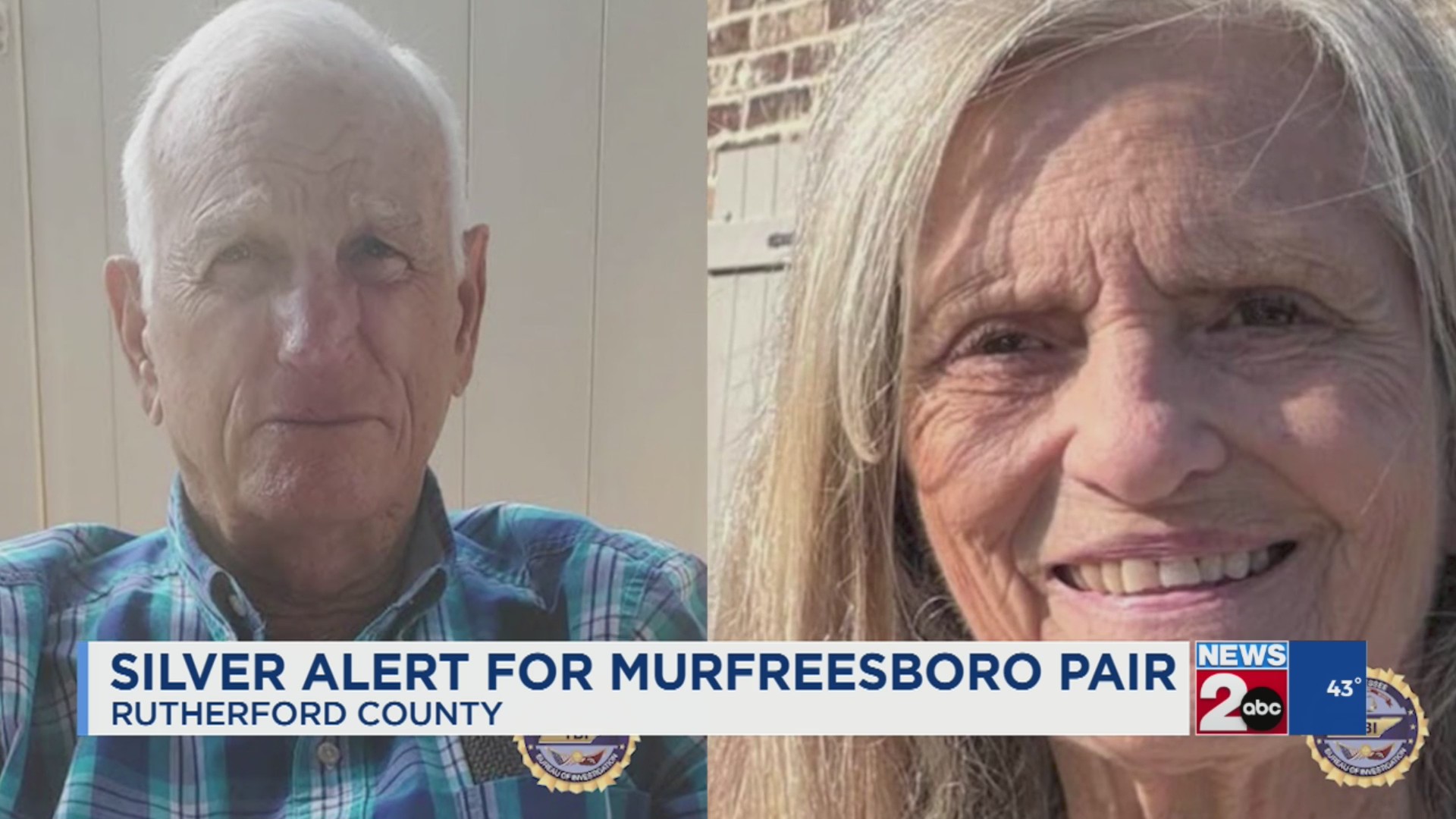 TBI issues Silver Alert for missing pair out of Murfreesboro – WKRN News 2
