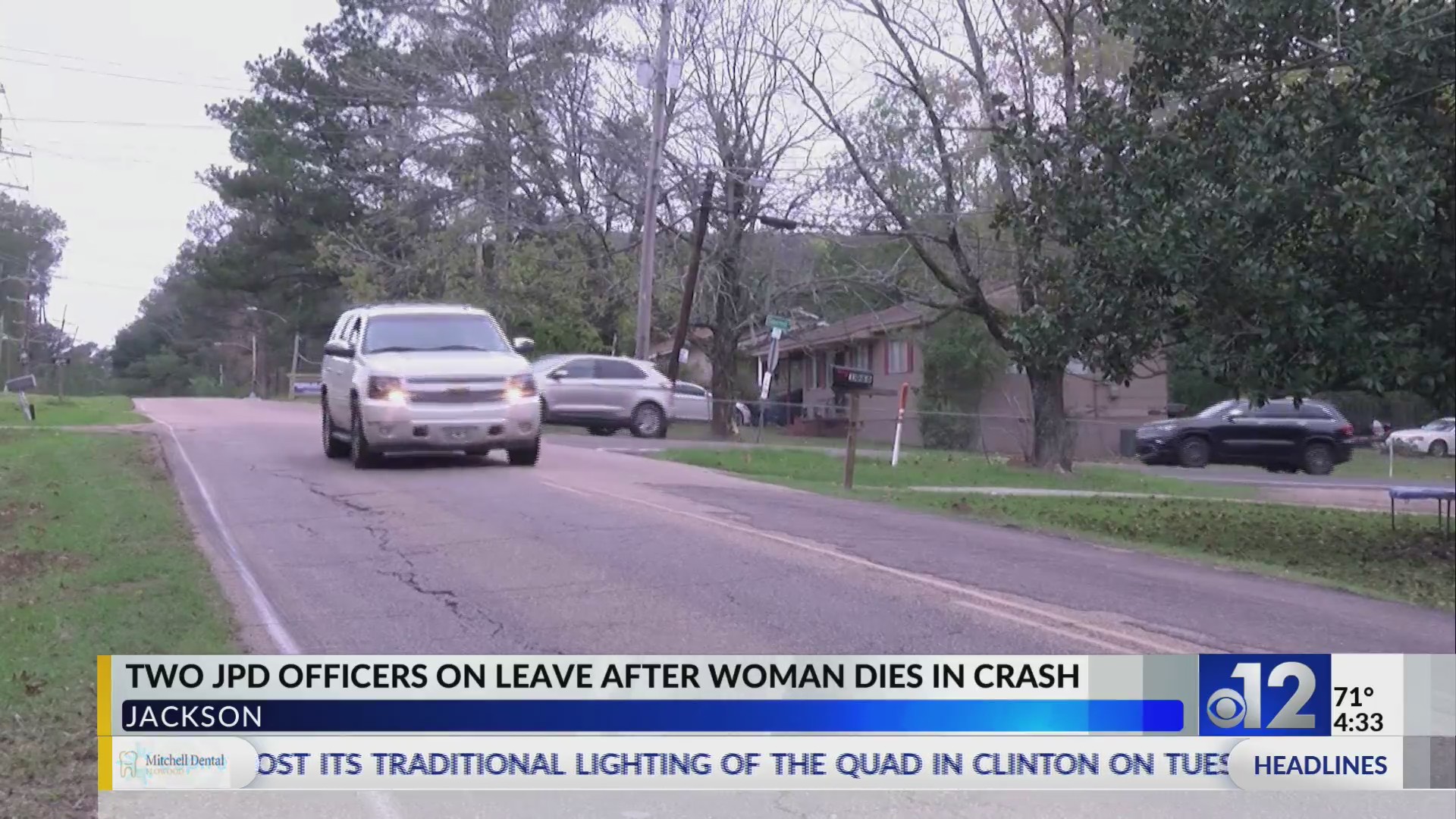 Two Jackson police officers on leave after woman dies in fiery crash – WJTV