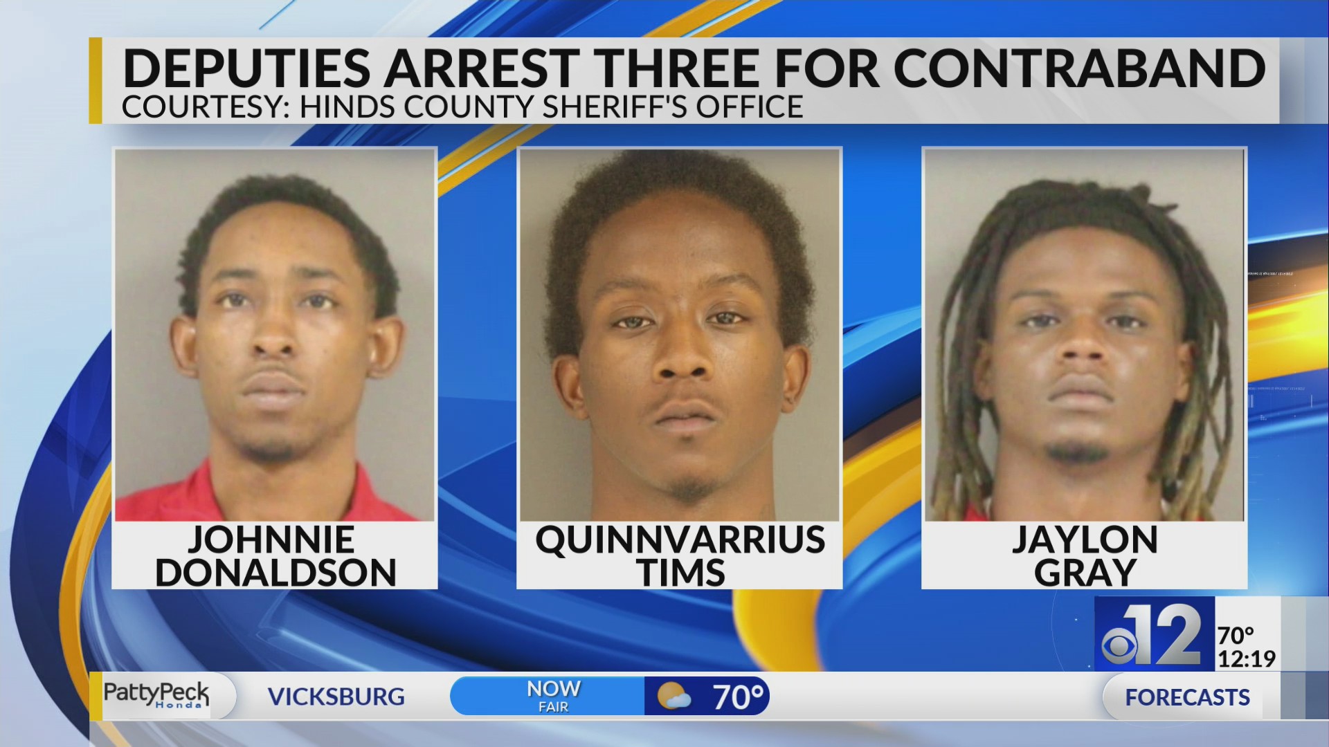 Trio arrested for trying to smuggle contraband into Hinds County jail ...