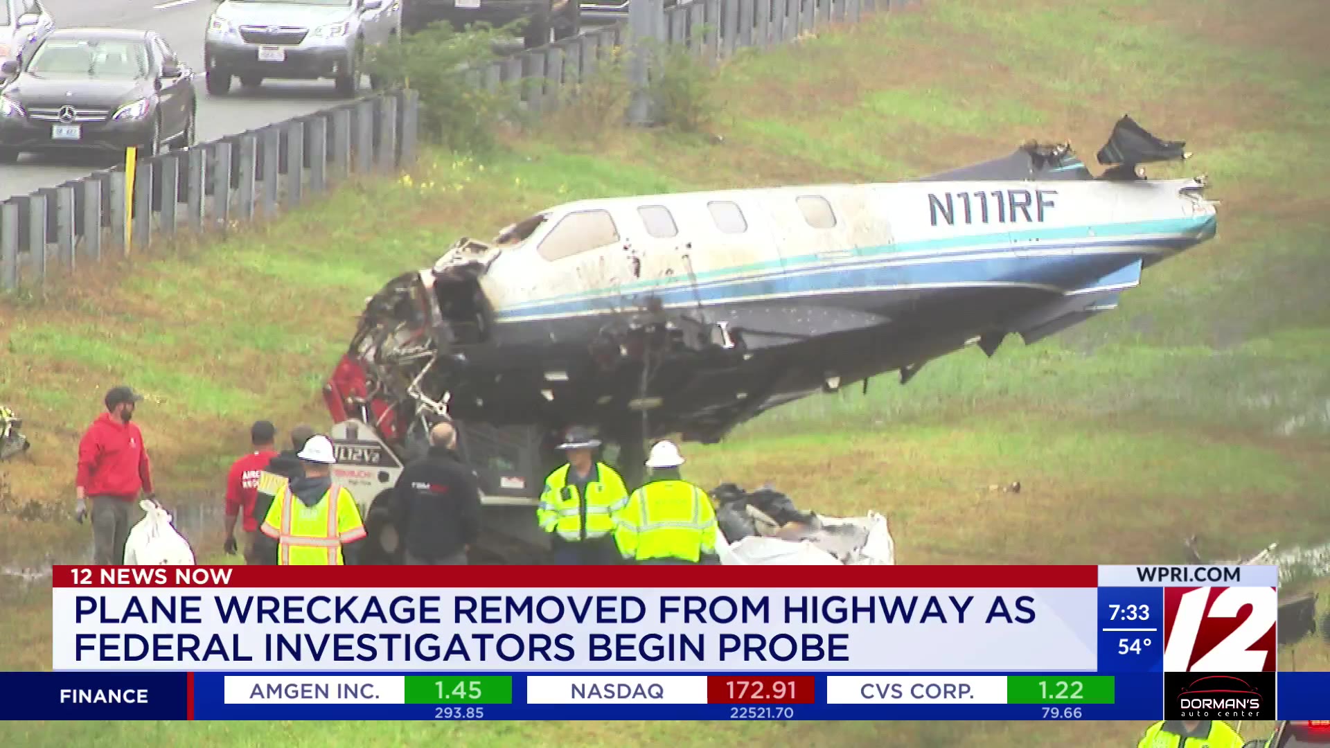 Wreckage from deadly plane crash removed from highway in Dartmouth ...