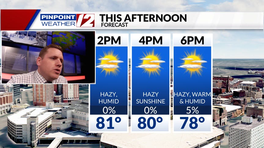 WPRI 12 Weather Now 8/16/24: Hazy Sun Today; Rough Surf This Weekend ...