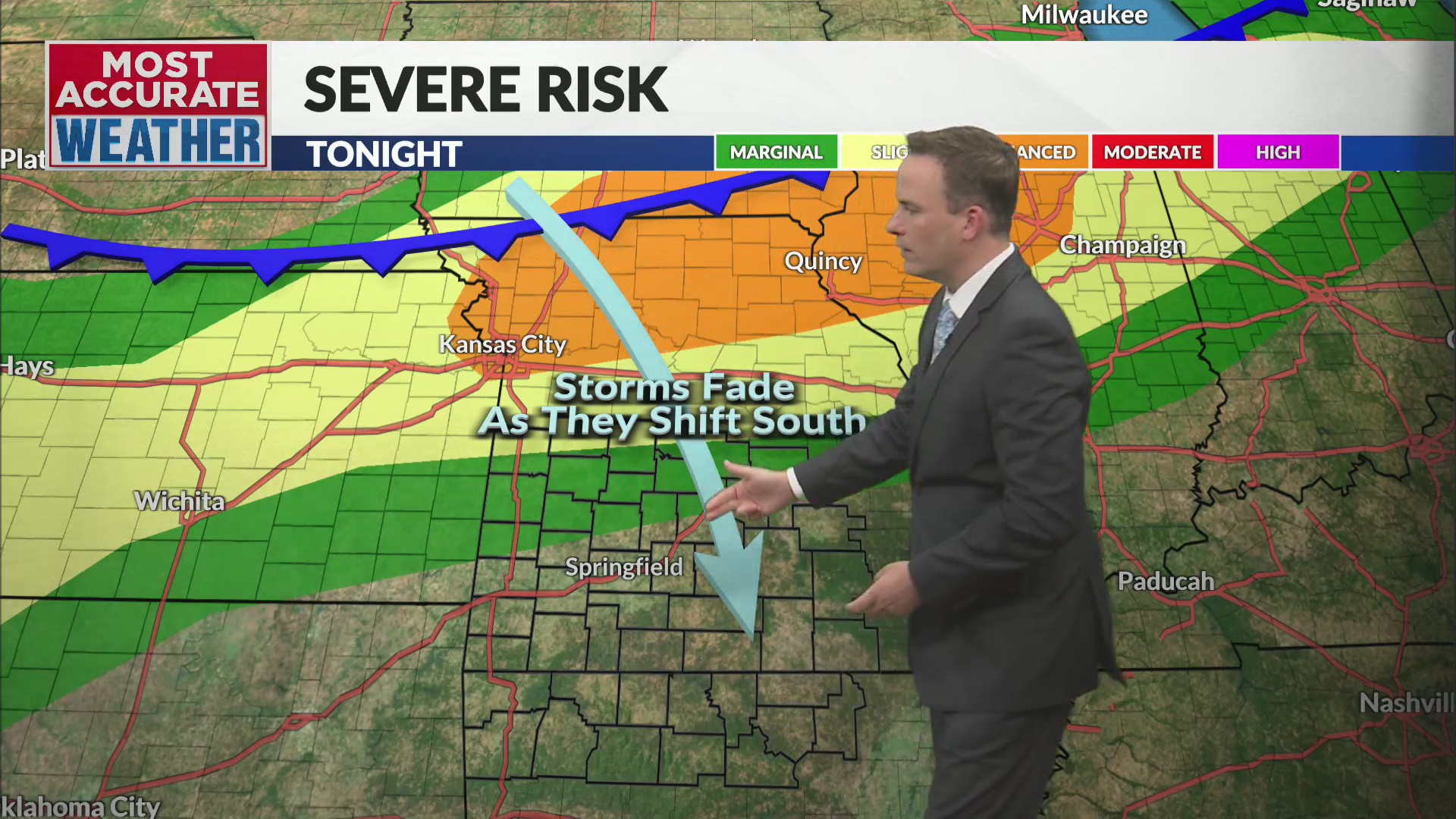 Summer swelter Friday comes with a spotty storm risk – KOLR ...