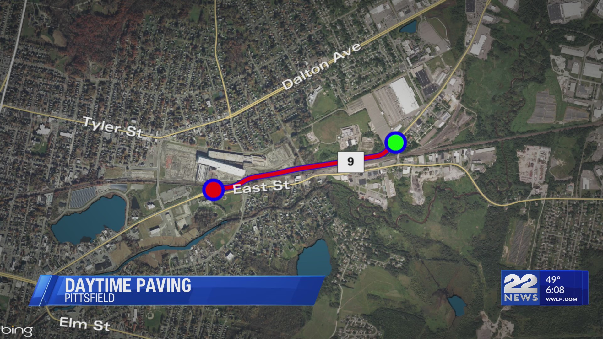 Daytime paving operations on Route 9 in Pittsfield – WWLP