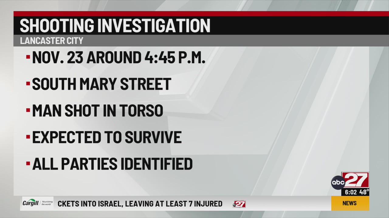 One hospitalized in Lancaster City shooting; police investigating – ABC27