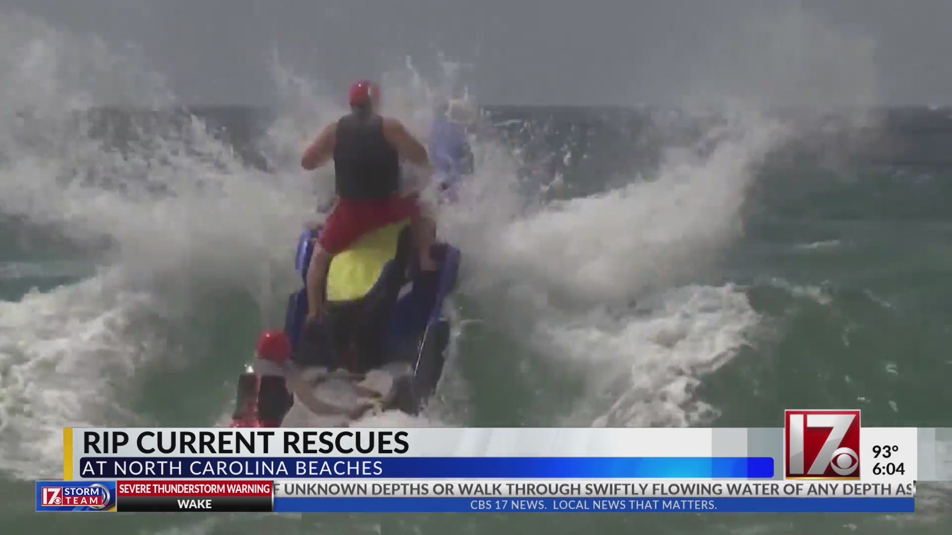 165+ rip current rescues at NC beaches over July 4th week – Queen City News