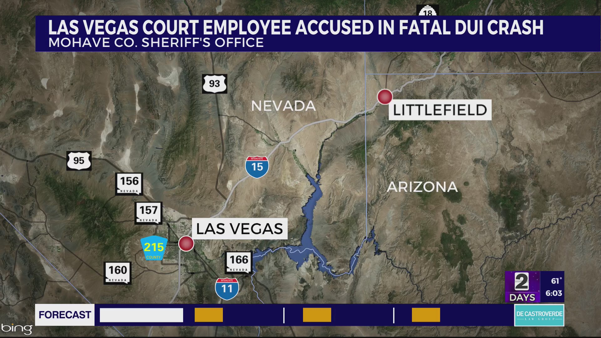 Las Vegas court employee accused in fatal DUI crash – KLAS
