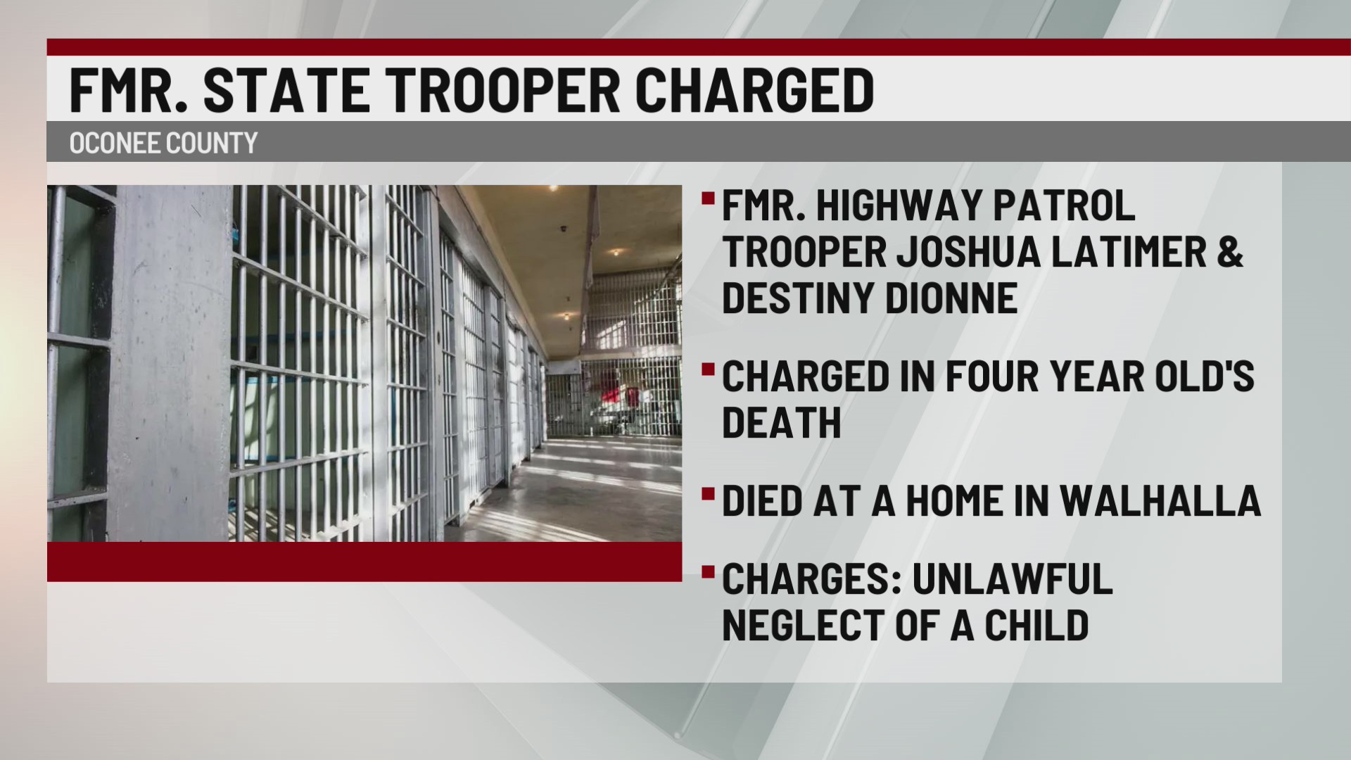 Former trooper arrested in Upstate 4-year-old death – WSPA 7NEWS