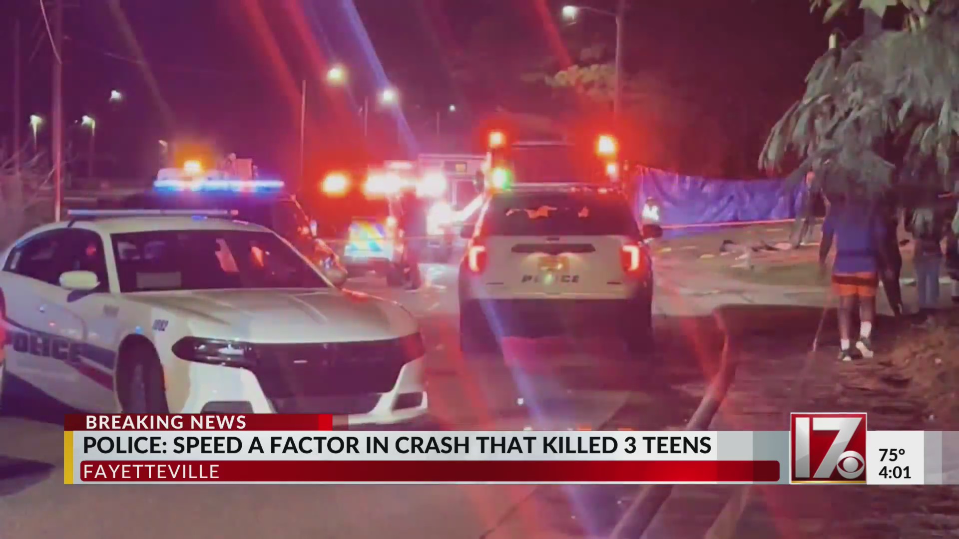 Speed a factor in Fayetteville crash that killed three teens – CBS17.com