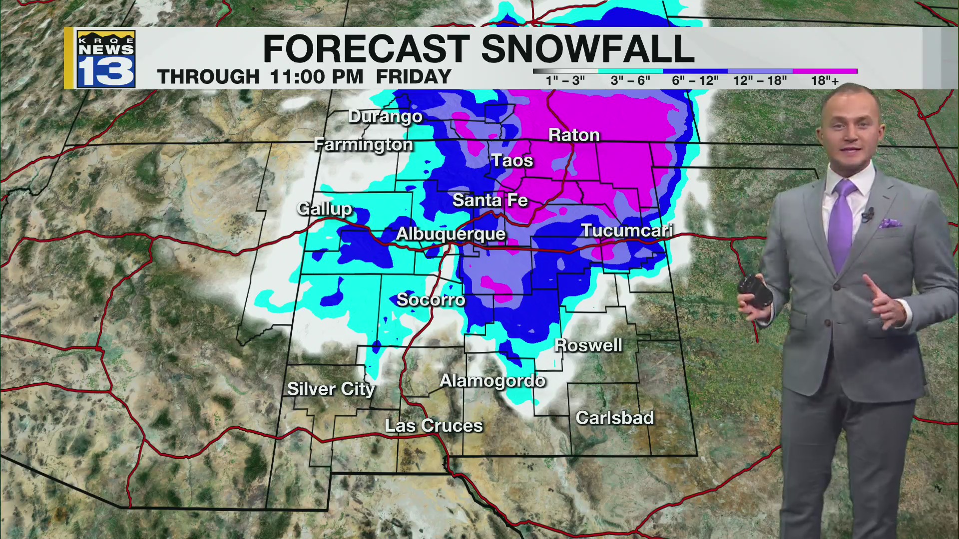 Winter storm to bring heavy snow in parts of New Mexico – KRQE NEWS 13 ...