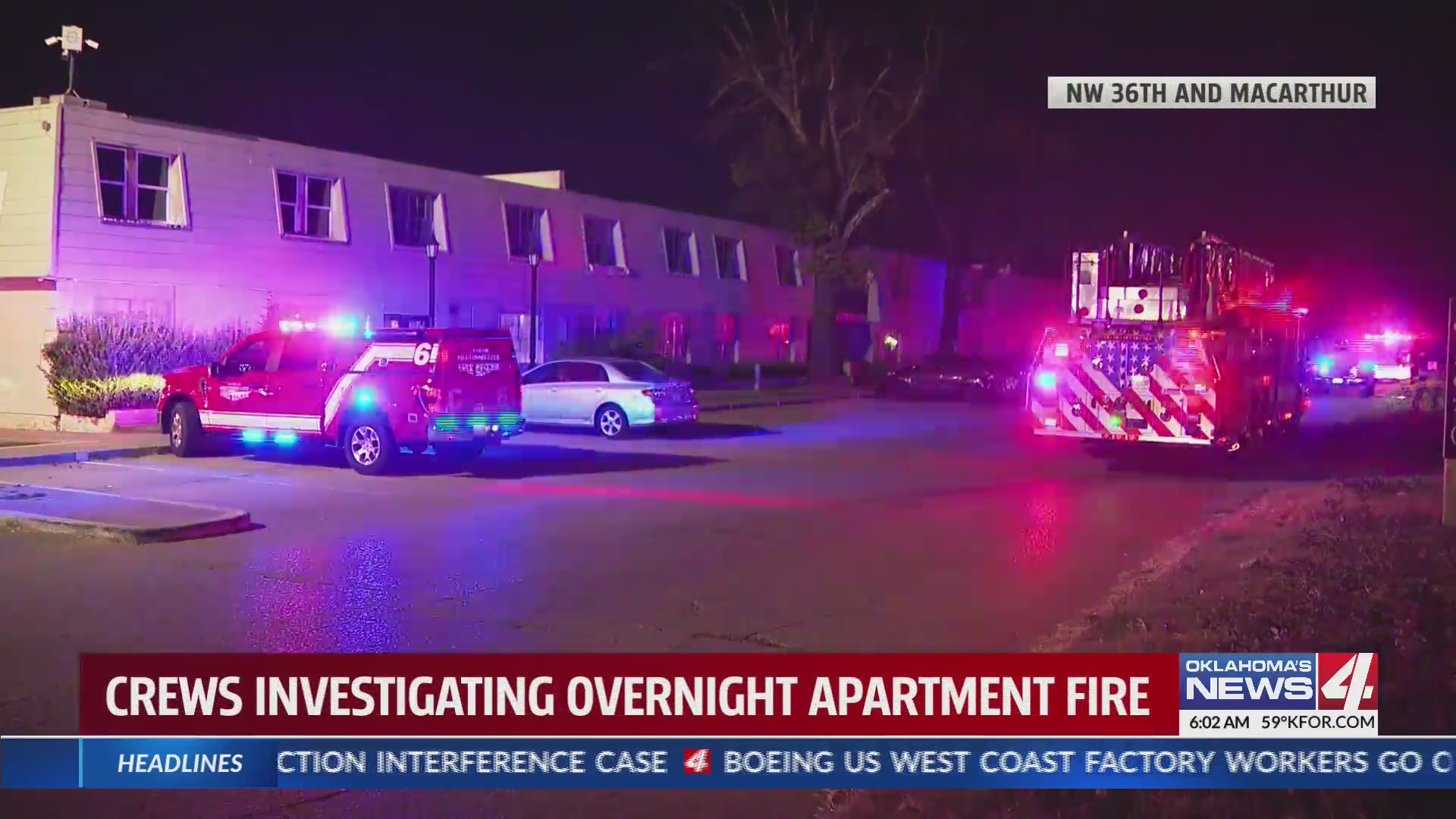 Fire crews respond to apartment fire in NW Oklahoma City – KFOR.com ...