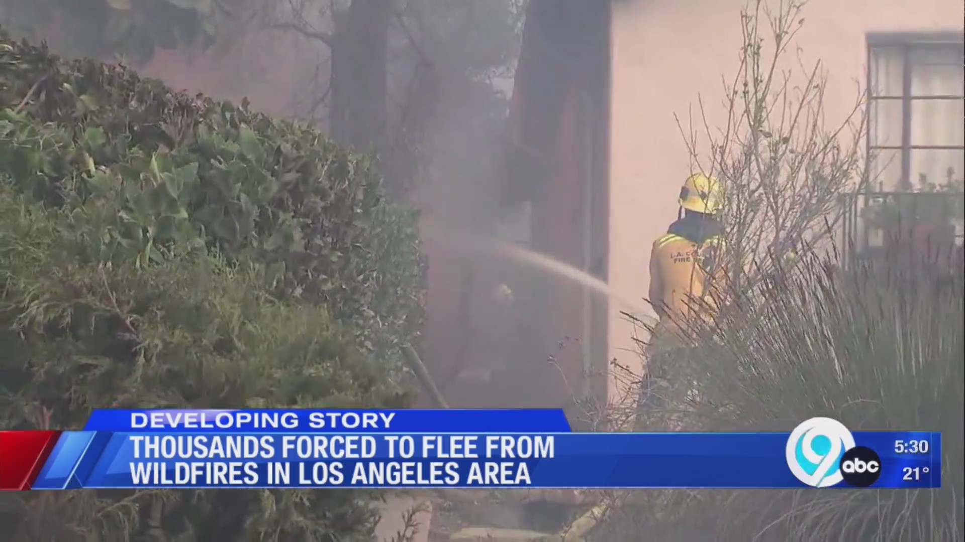 Thousands forced to flee from wildfires in Los Angeles area – WSYR