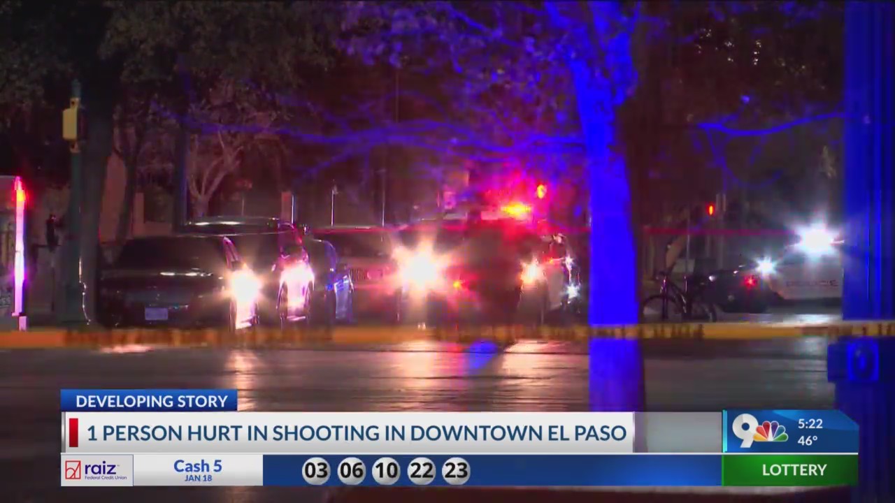 1 person hurt in shooting in Downtown El Paso – KTSM 9 News