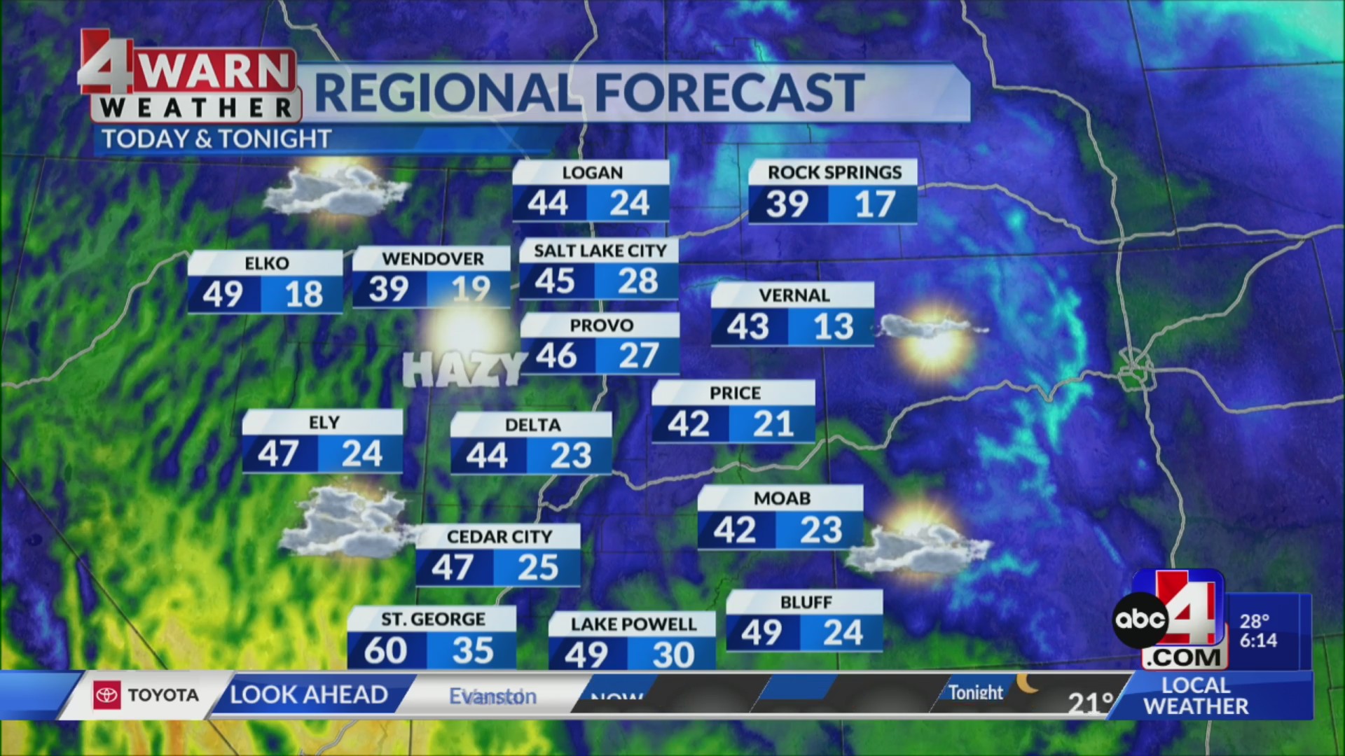 Hazy inversion builds in Utah with cool, dry weather – ABC4 Utah