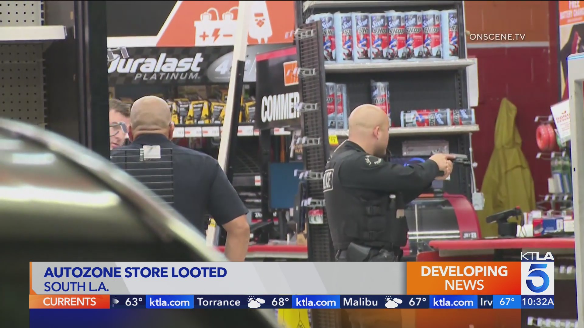Auto Zone looted during reported street takeover in Los Angeles ...