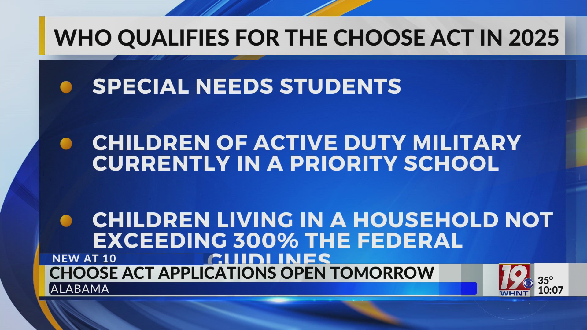 Applications for Alabama’s CHOOSE Act Opening for Qualfying Parents ...