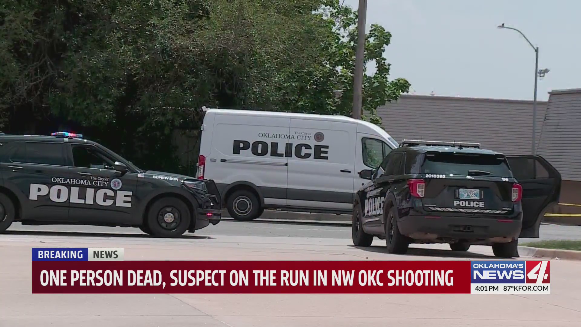 One person dead, suspect on the run in NW OKC shooting – KFOR.com ...