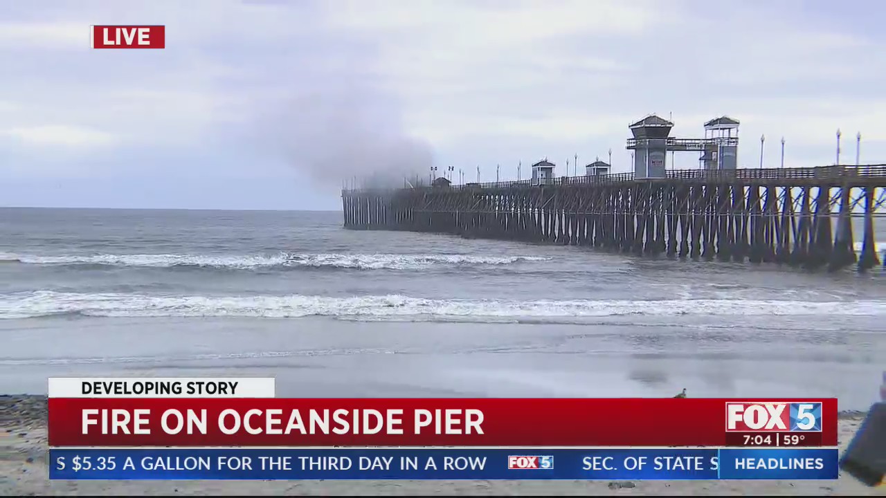 Oceanside Pier fire prompts beach closure – FOX 5 San Diego & KUSI News
