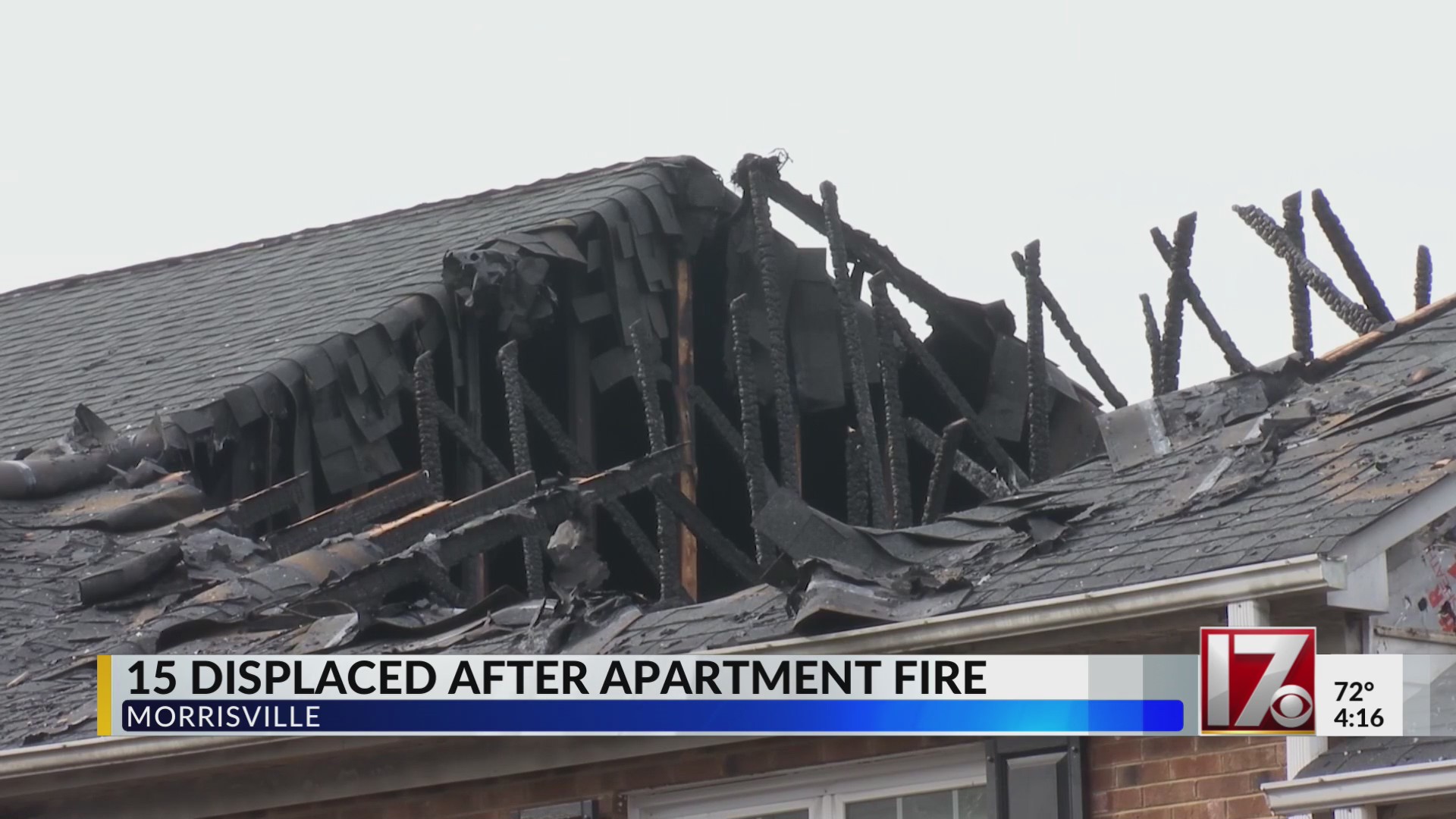 MASSIVE FIRE OUT AT MORRISVILLE APARTMENT COMPLEX 70 DISPLACED visual data 4