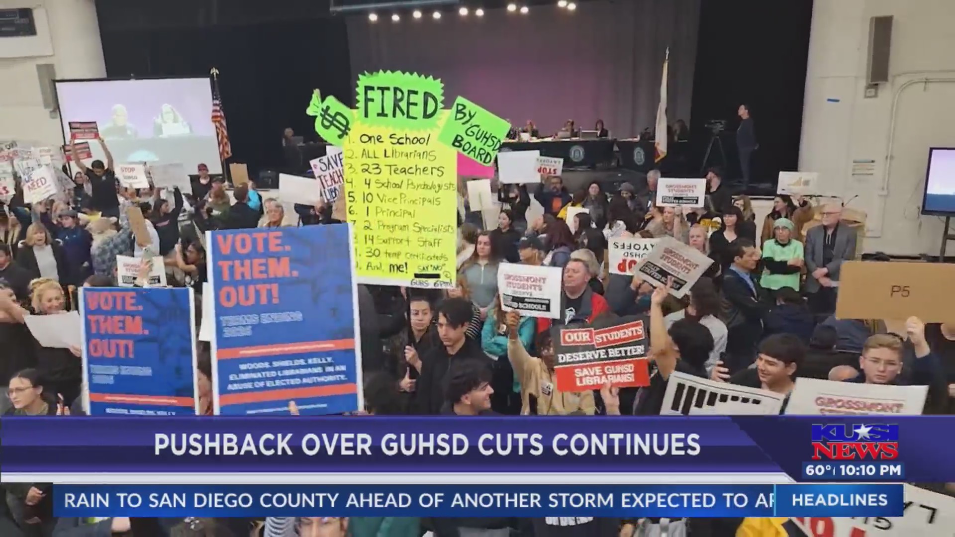 Pushback over GUHSD cuts continues – FOX 5 San Diego & KUSI News