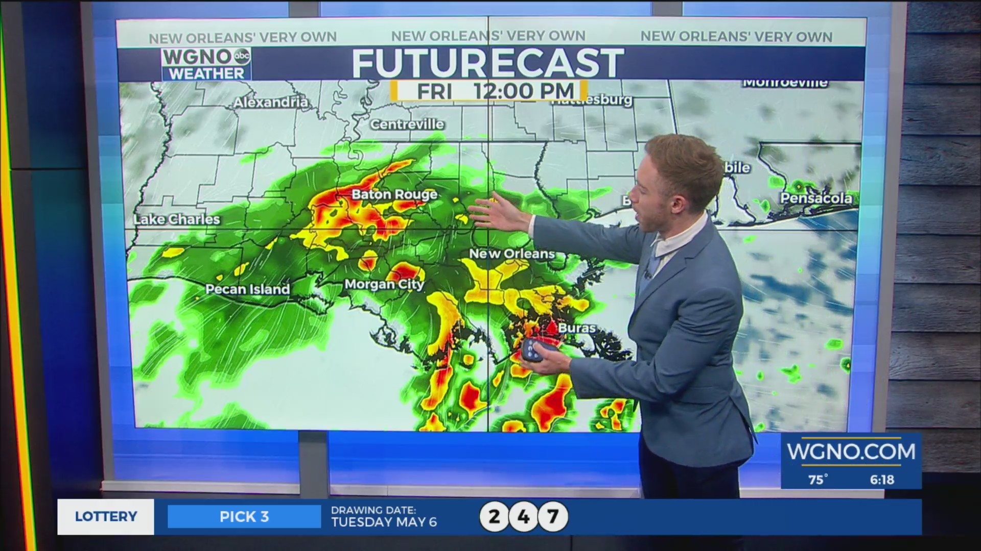 Dry…for now. Flash flood risk continues through Friday. – WGNO