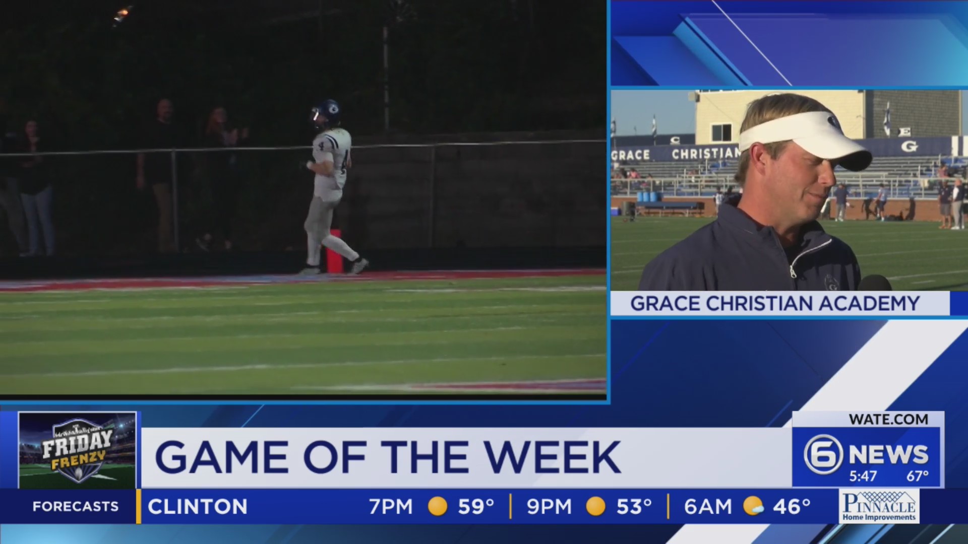 Grace Christian head coach Justin Price previews the Rams game against b WATE 6 On Your Side