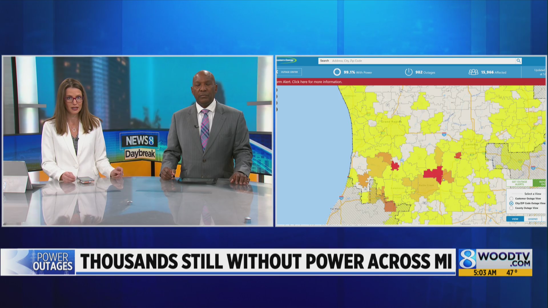 Crews works to restore power to thousands days after storm – WOODTV.com