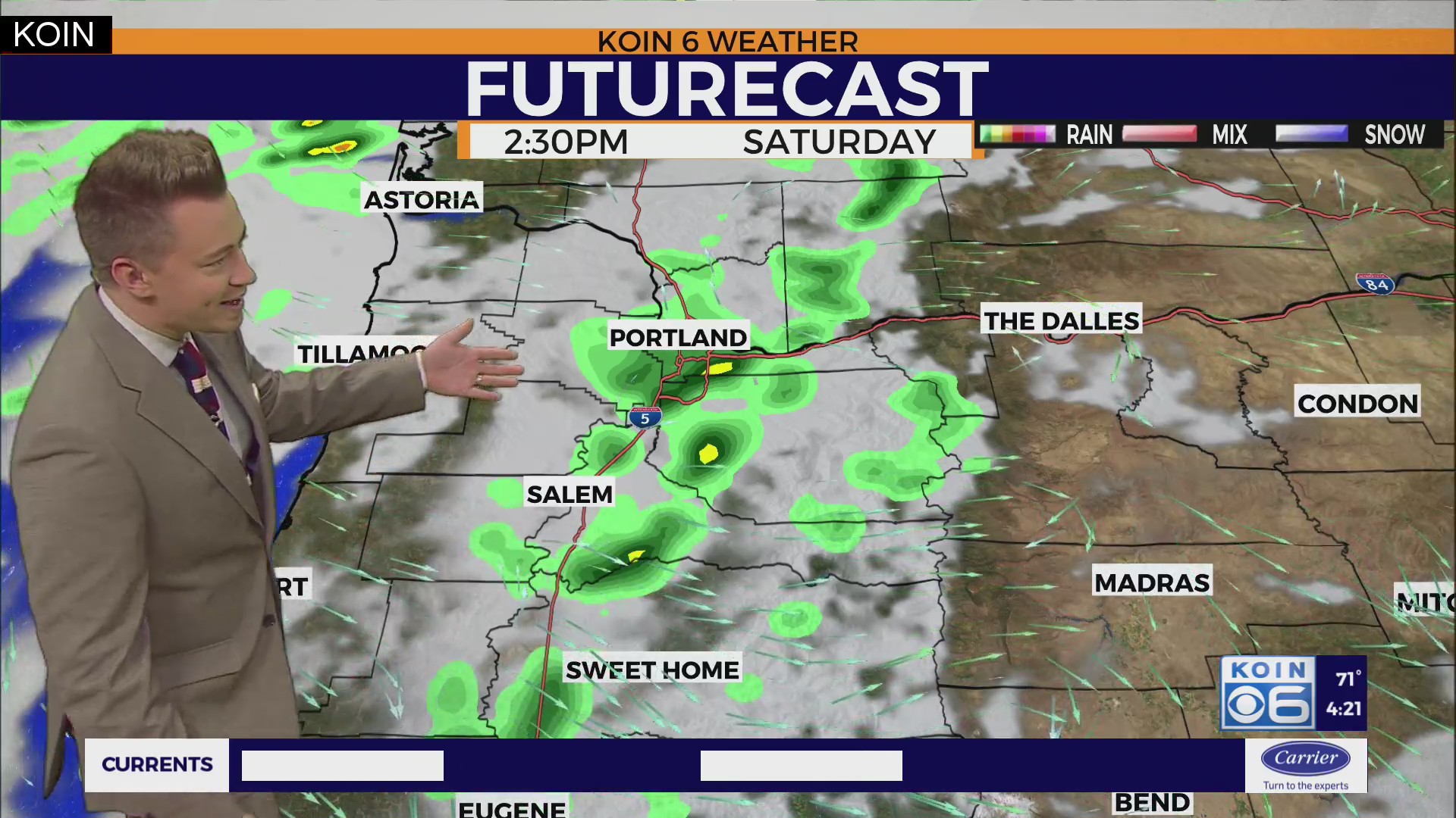 Wet weekend weather possible around Portland – KOIN.com