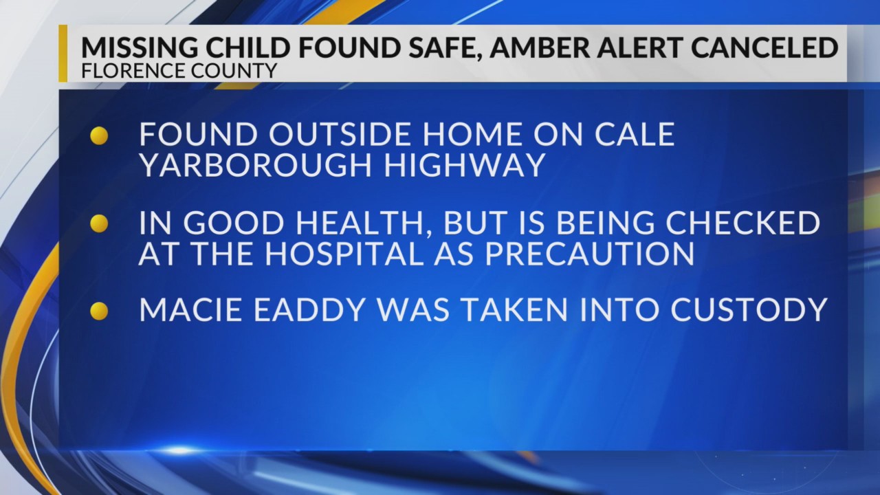 Missing child found safe, suspect in custody after Amber Alert ...