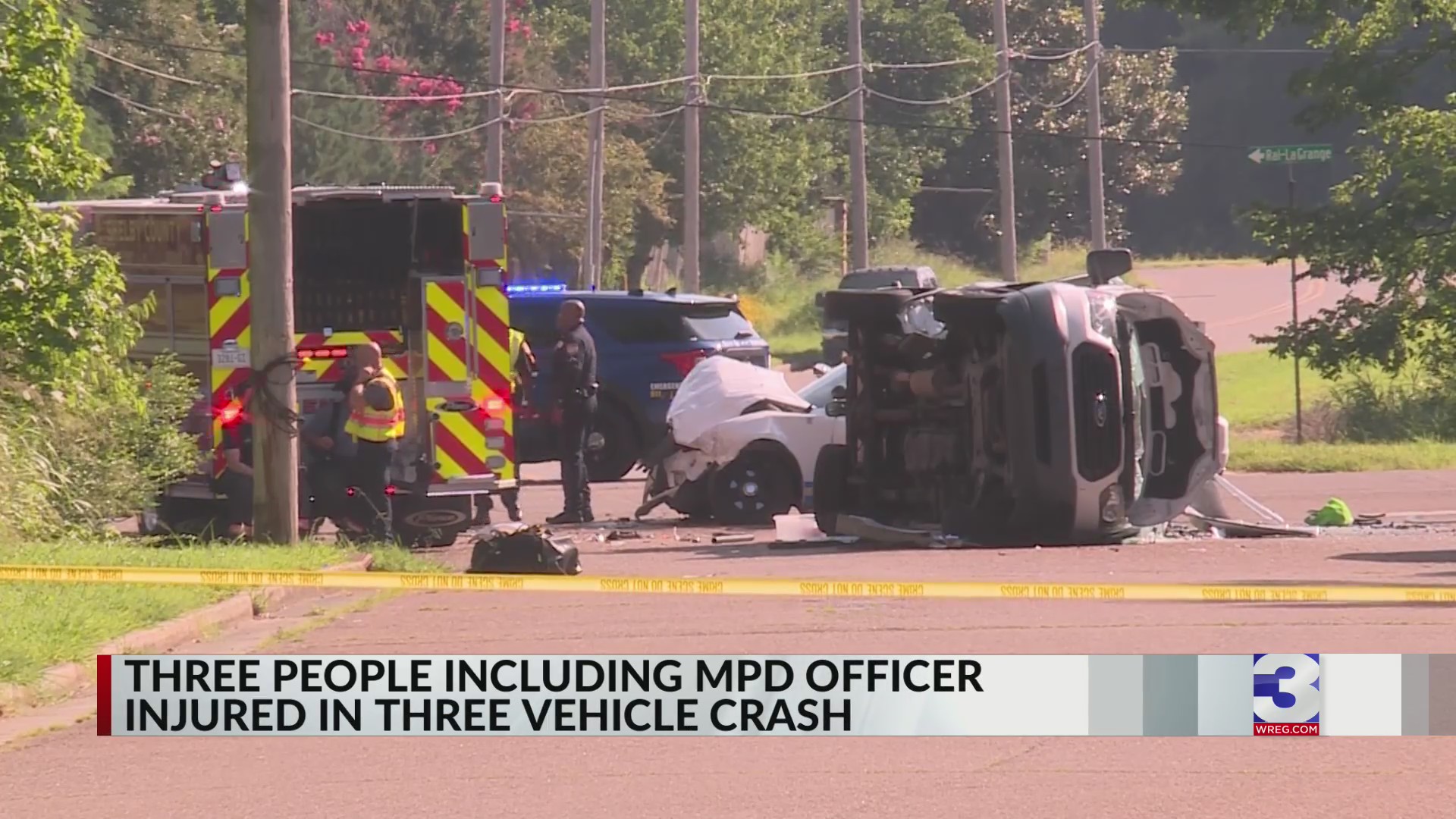 3 injured in crash involving MPD officer, kids – WREG.com