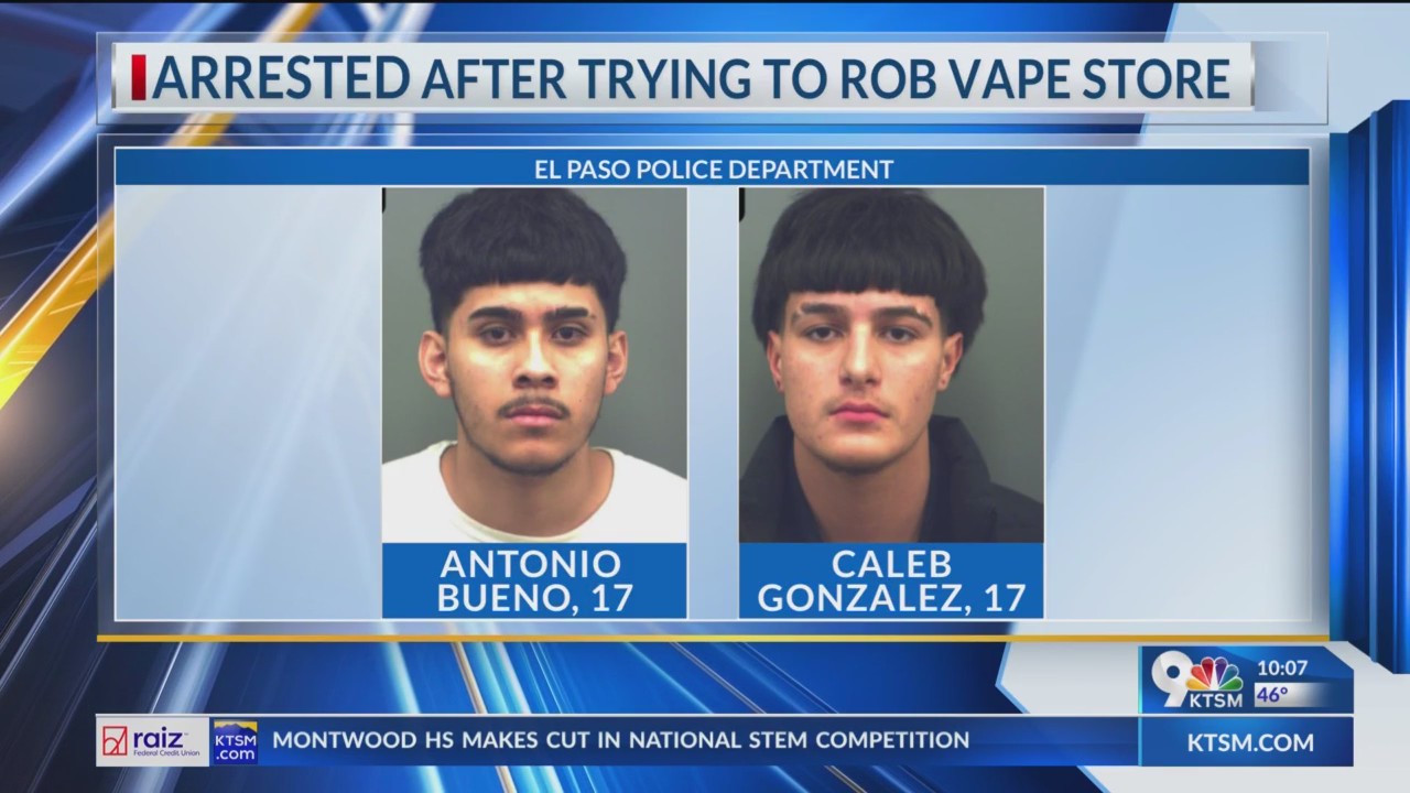 2 teens arrested in alleged robbery attempt in West EP – KTSM 9 News