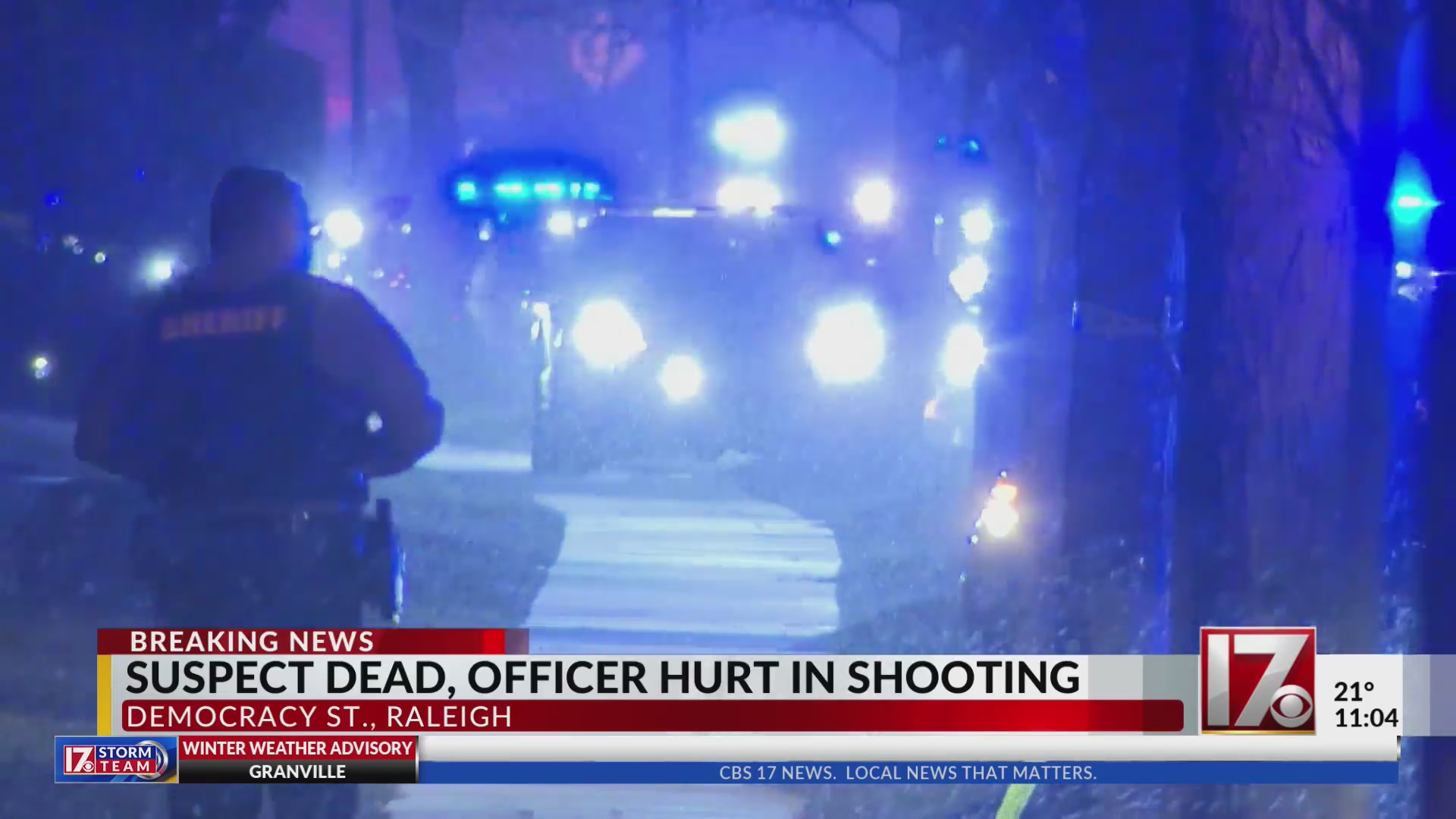 Shooting leaves Raleigh officer hurt, suspect dead – CBS17.com