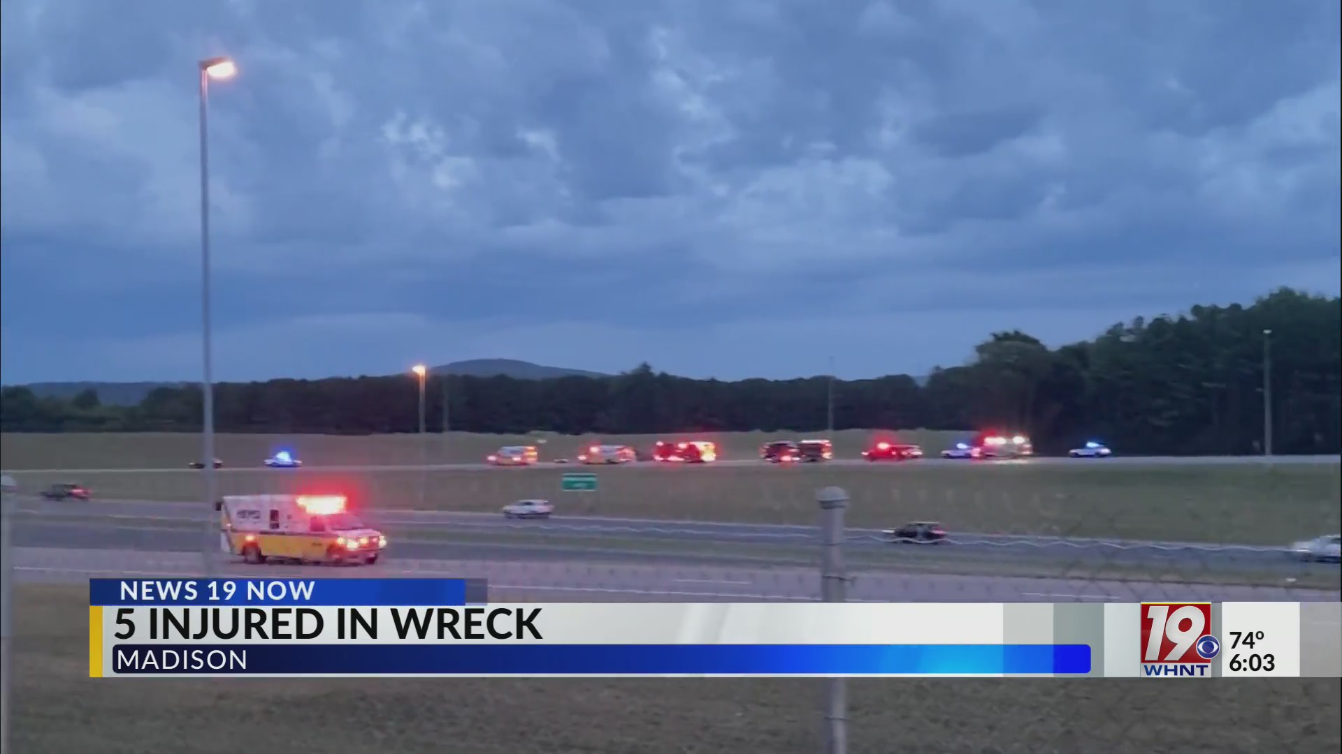 5 Injured, One Dead After Wreck On I-565 | News 19 at 6 a.m. | August ...