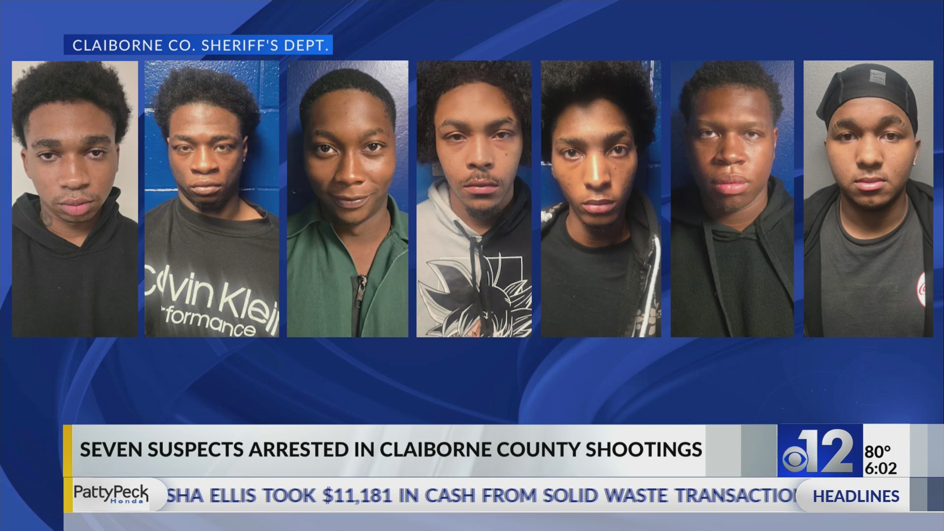 Seven suspects arrested in Claiborne County shootings – WJTV