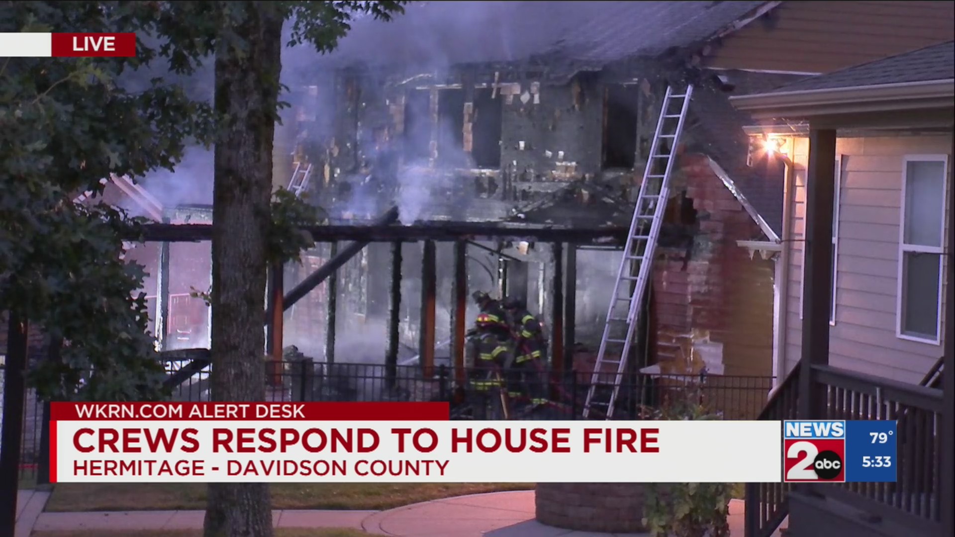 House destroyed in Hermitage fire – WKRN News 2