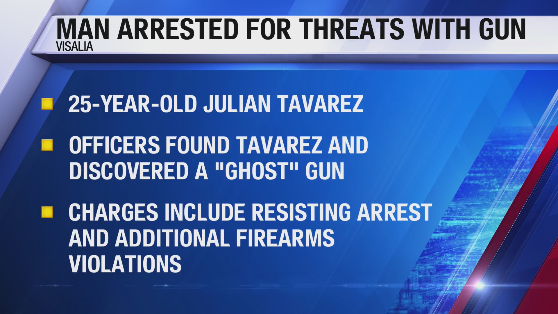 Man points gun at employee in Visalia over argument – CBS47 and KSEE24 ...
