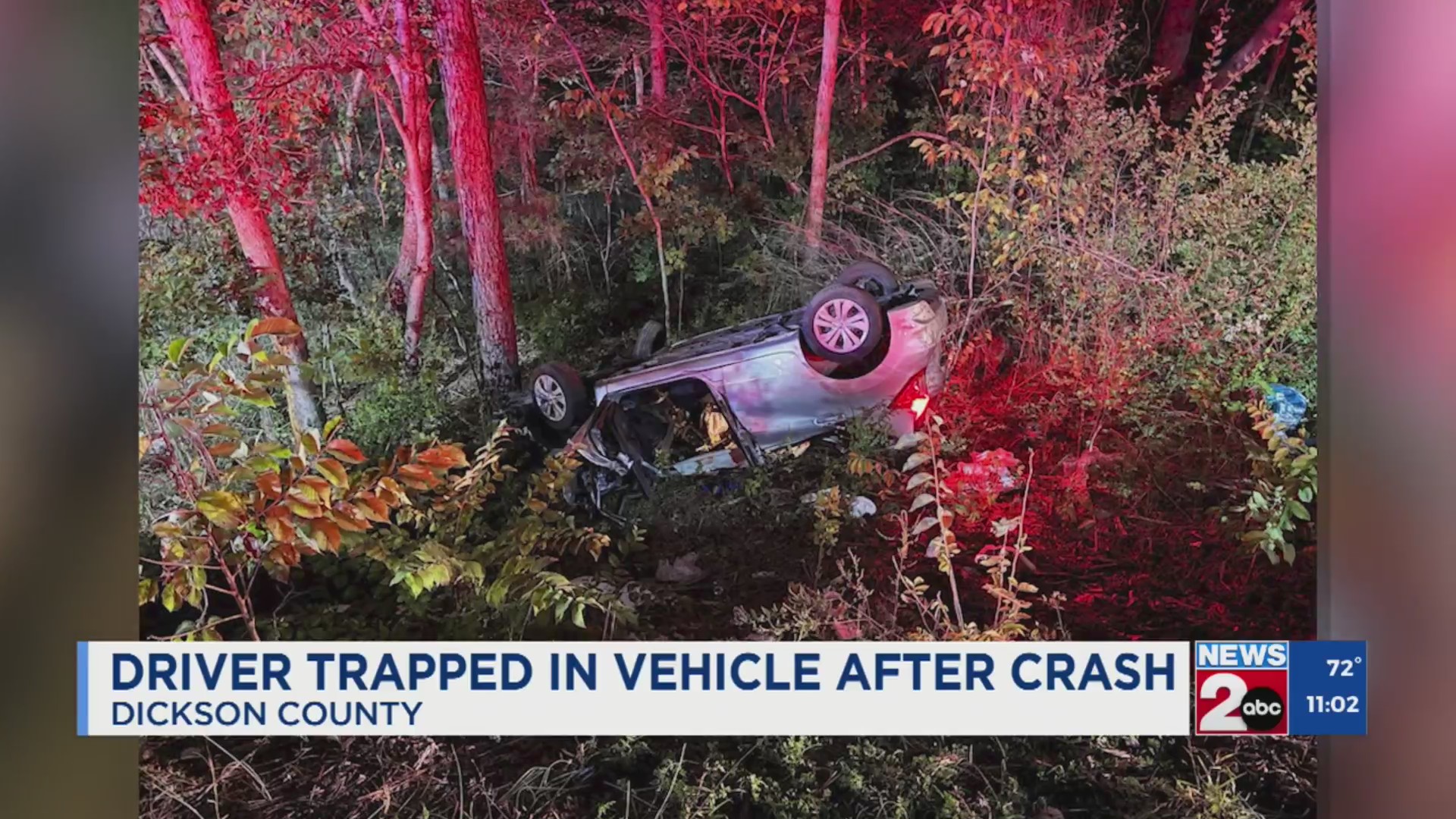 Driver trapped in vehicle after crash in Dickson County – WKRN News 2