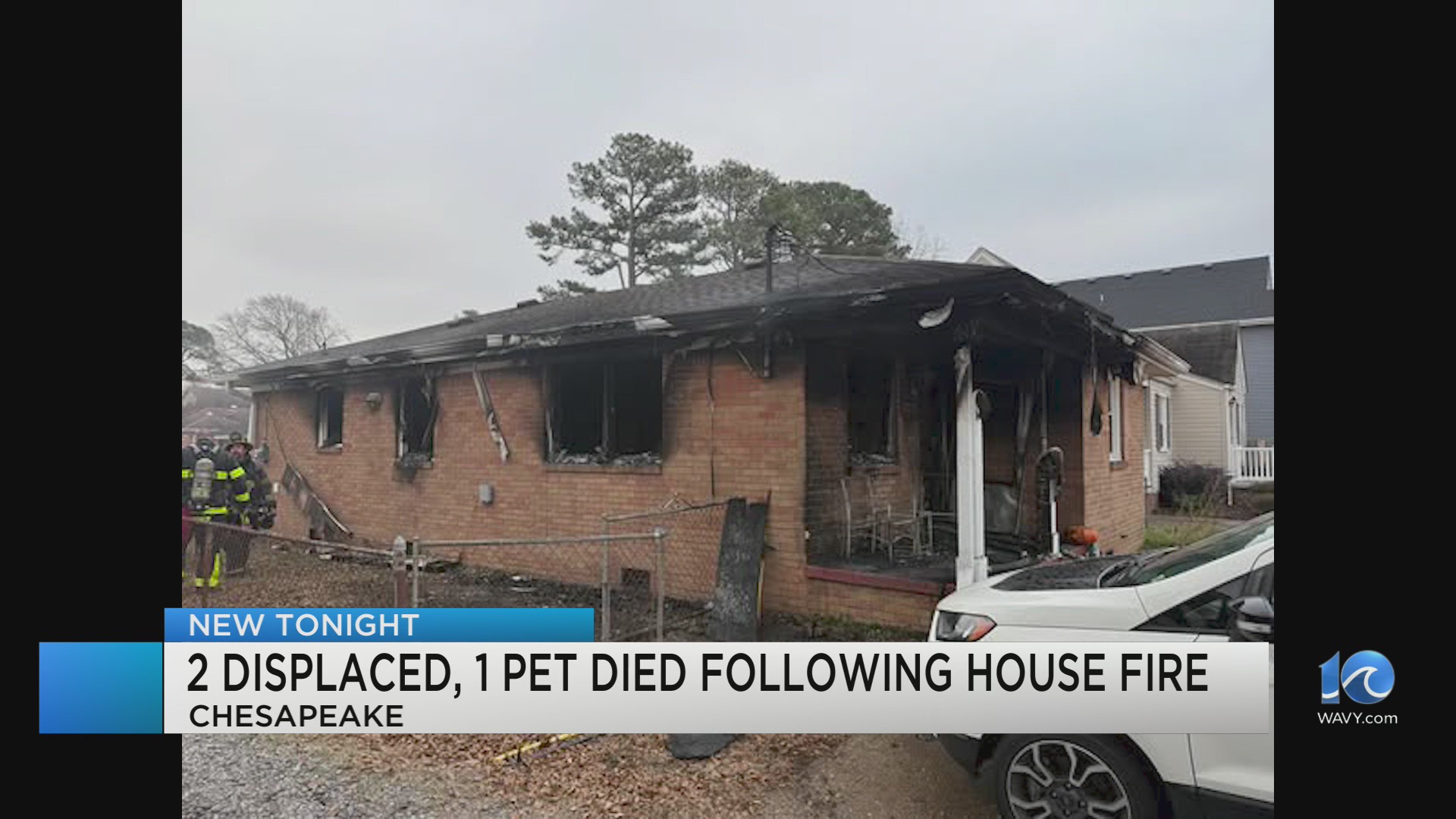 Dog dies, family of two displaced in Chesapeake house fire – WAVY.com