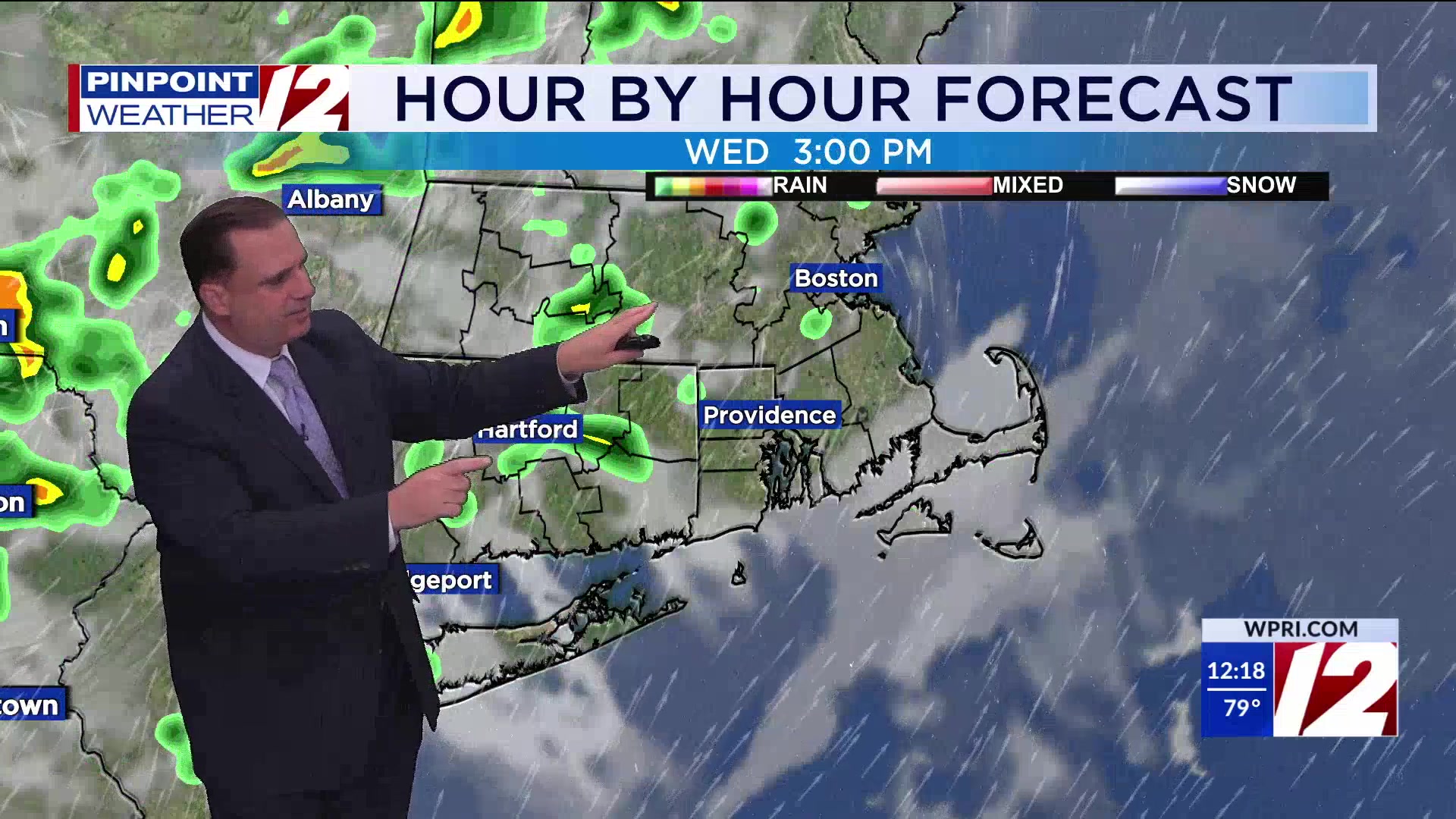 WPRI 12 Weather Forecast for 8/13/25: Very humid today with a late day ...
