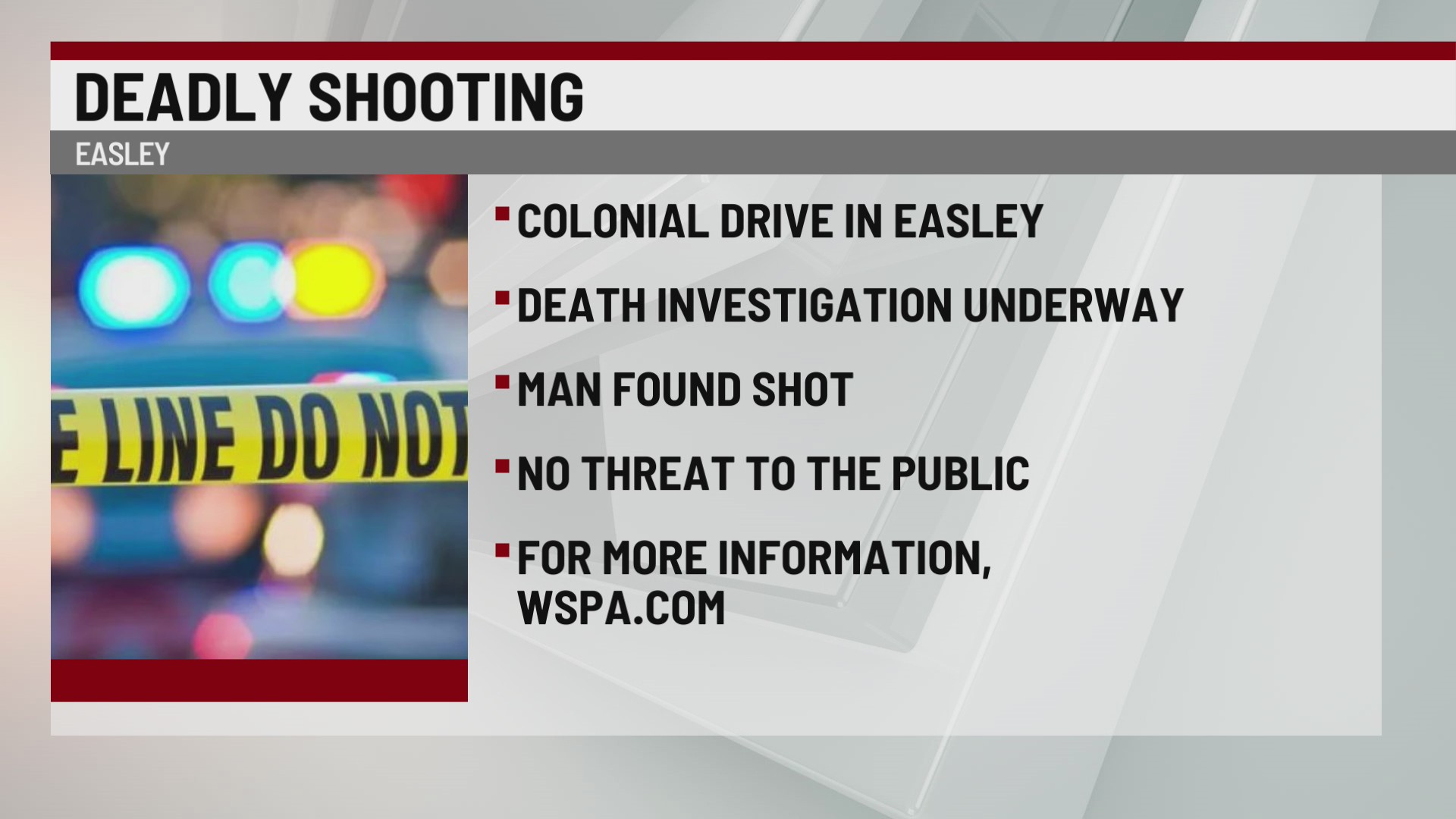 Greenville County shooting under investigation – WSPA 7NEWS