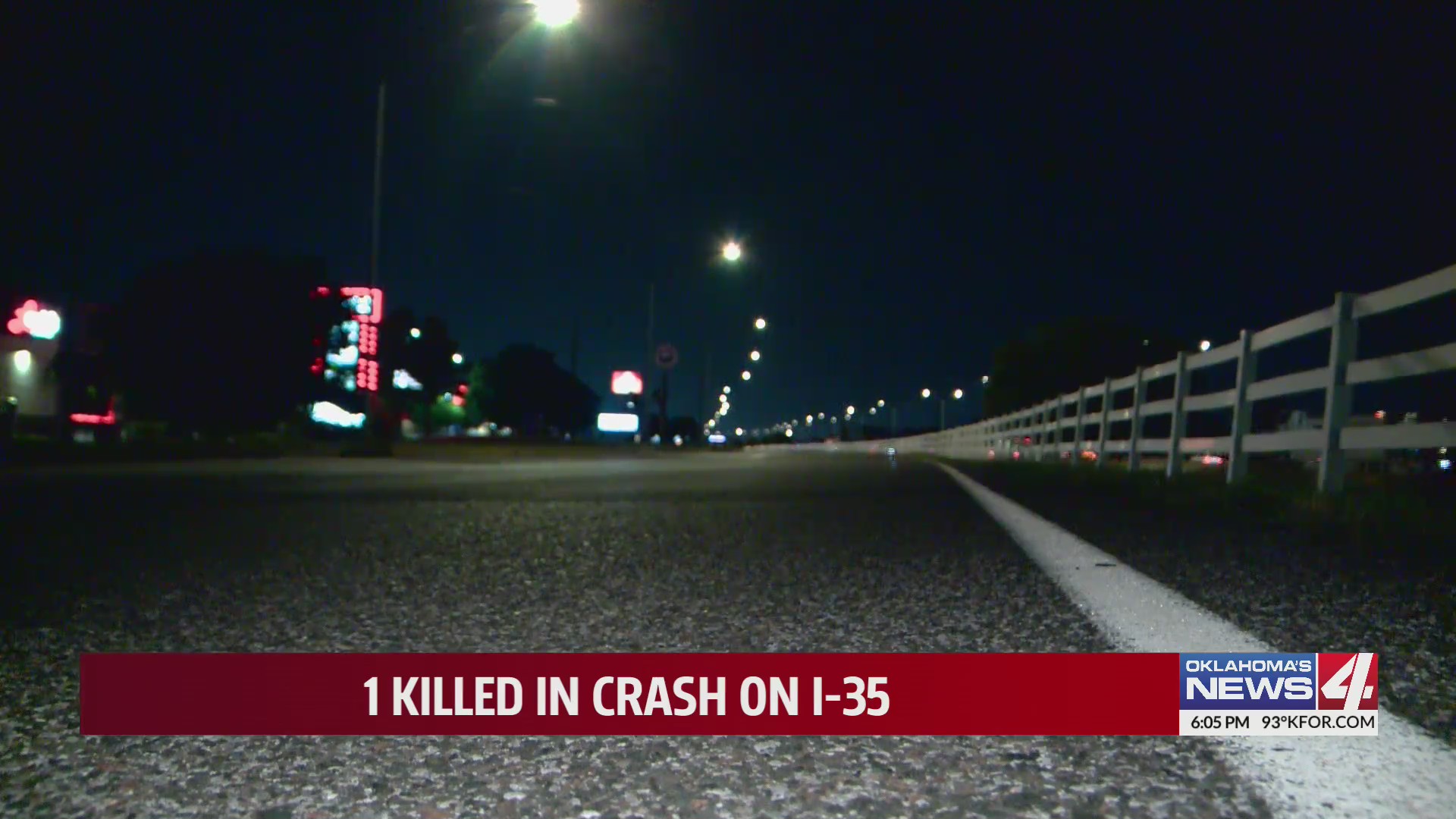 1 killed in crash on I-35 – KFOR.com Oklahoma City