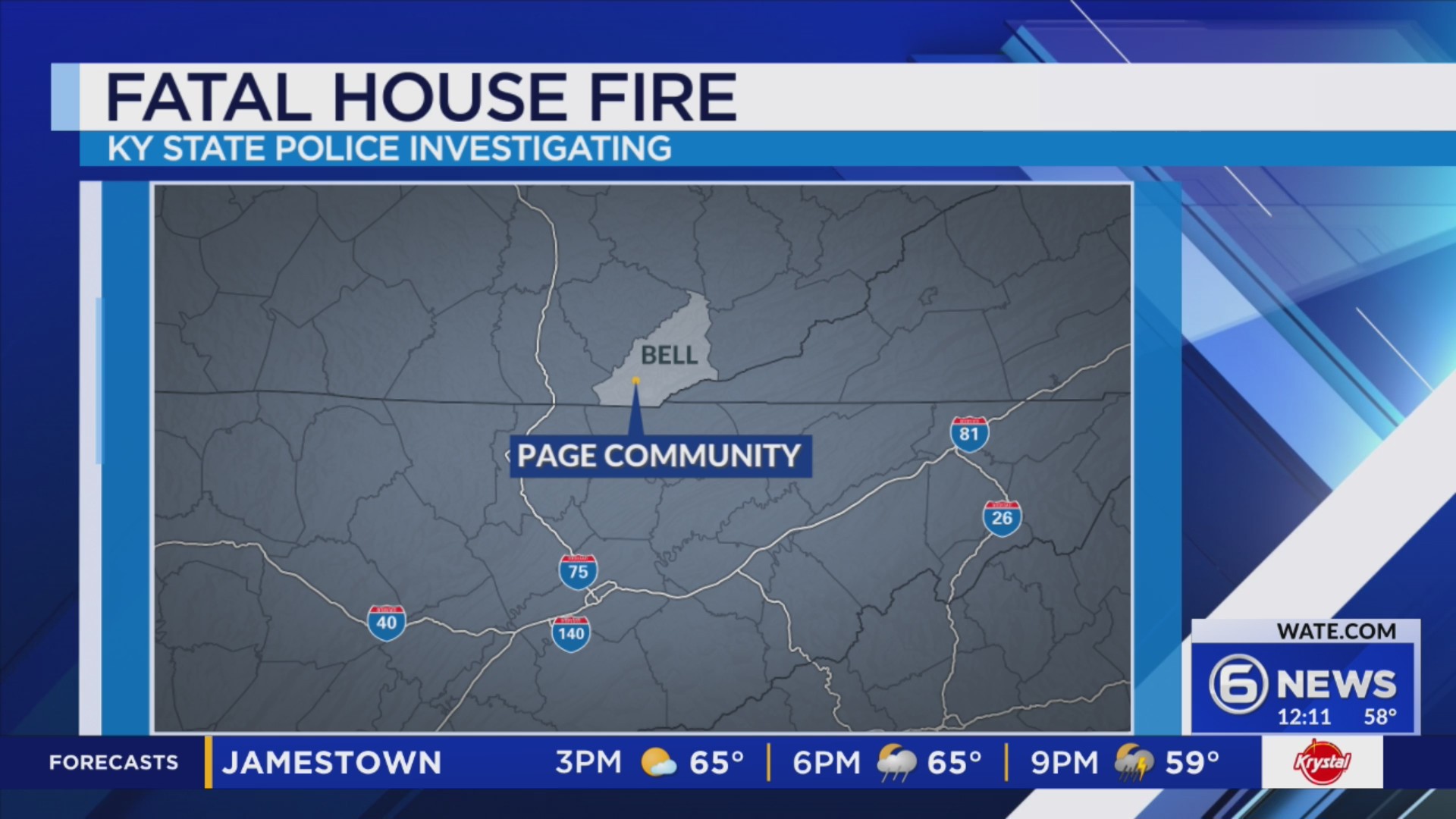 Fatal house fire under investigation in Bell County – WATE 6 On Your Side